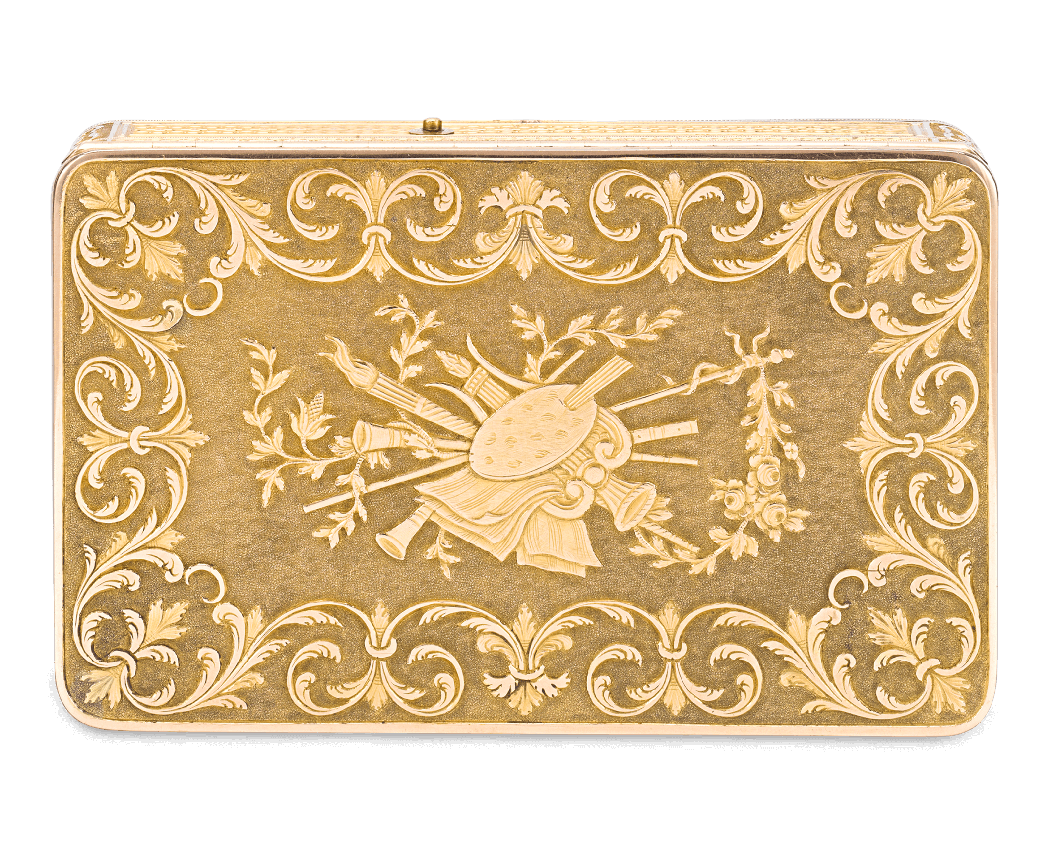 Swiss Gold Musical Snuff Box