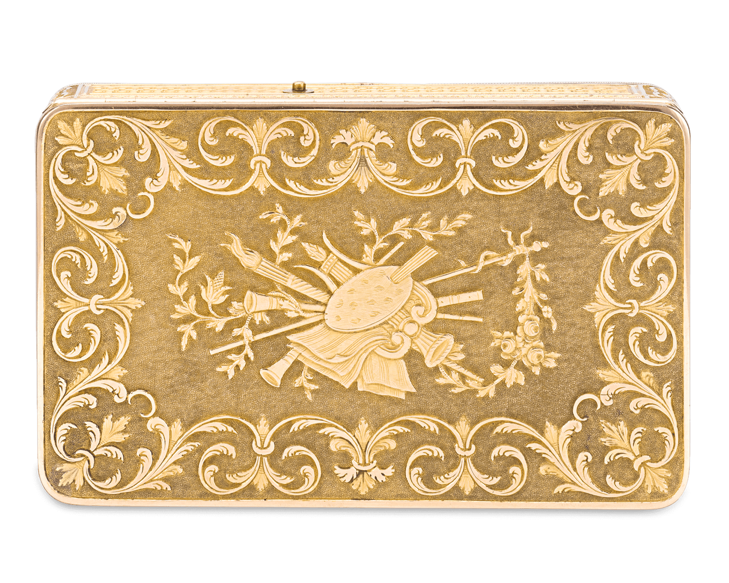 Swiss Gold Musical Snuff Box