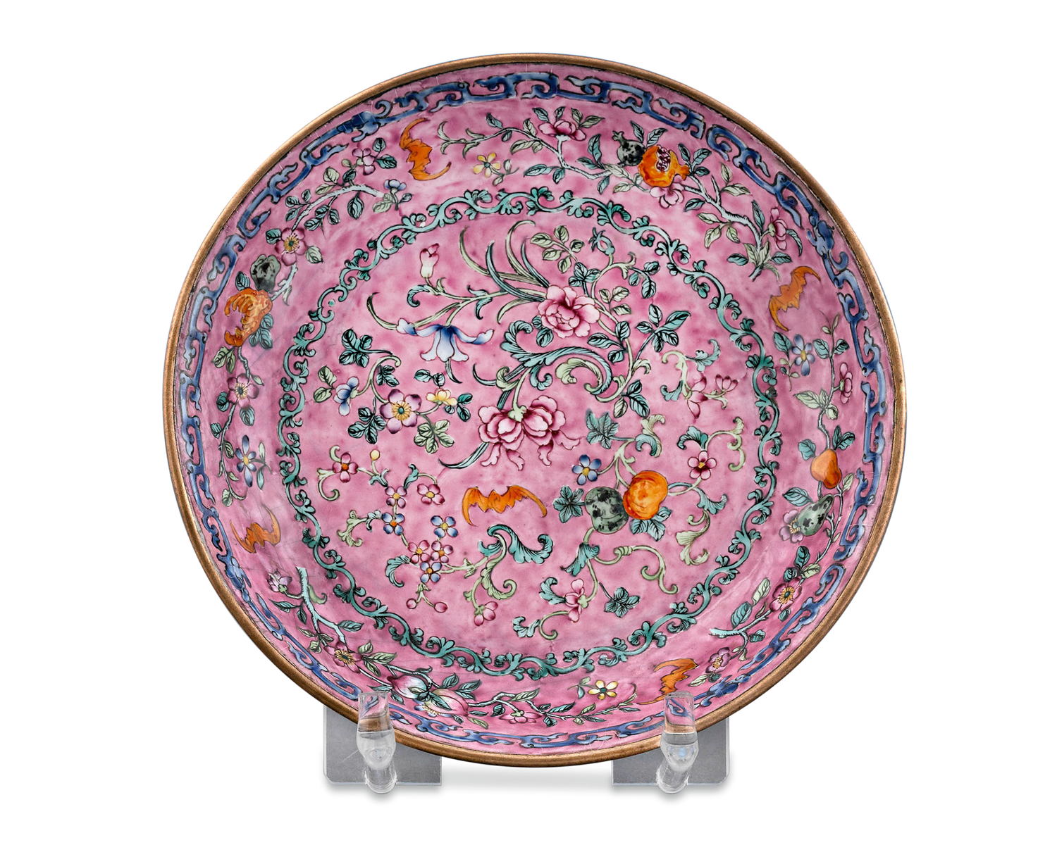 Chinese Canton Enamel Plate
