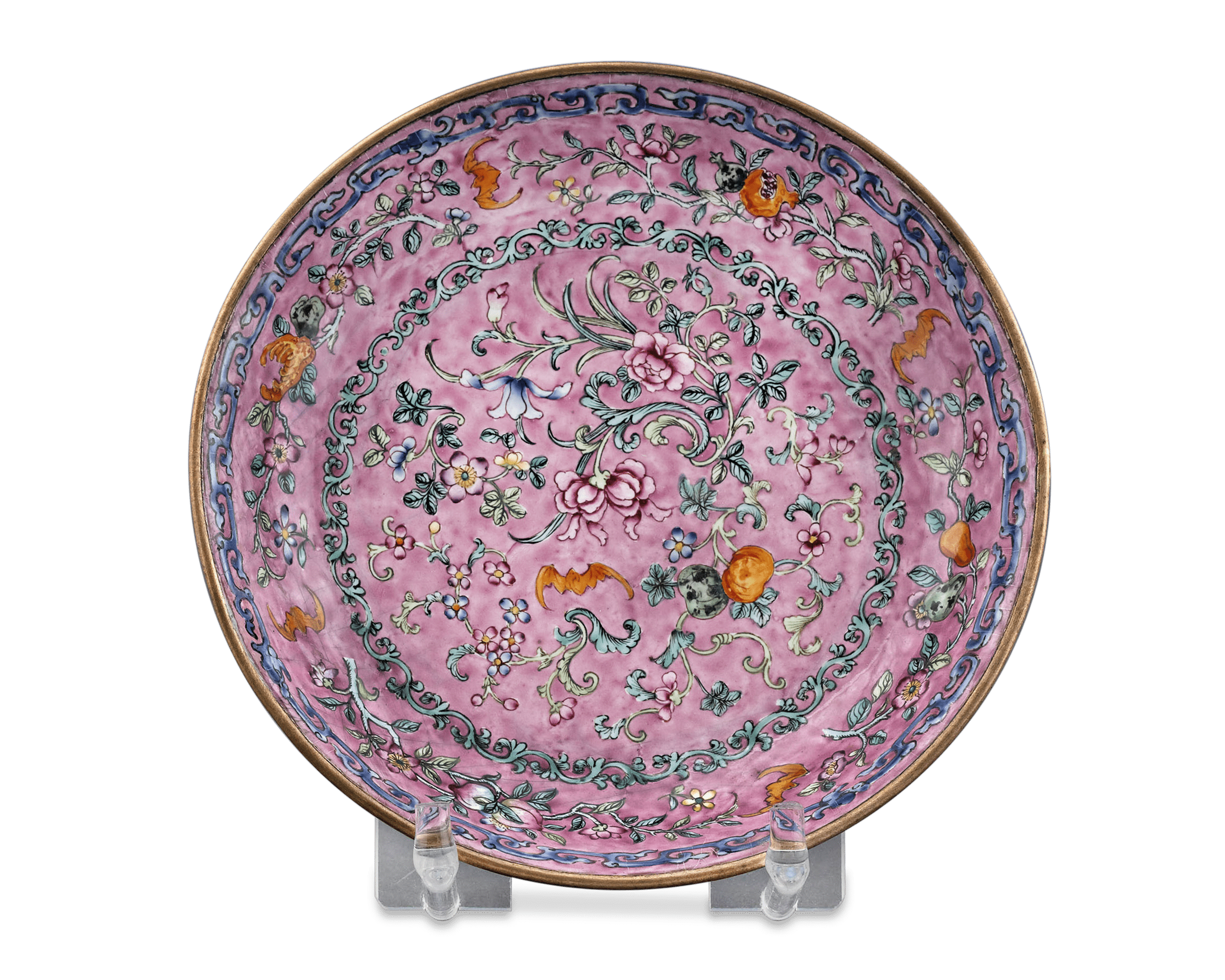 Chinese Canton Enamel Plate