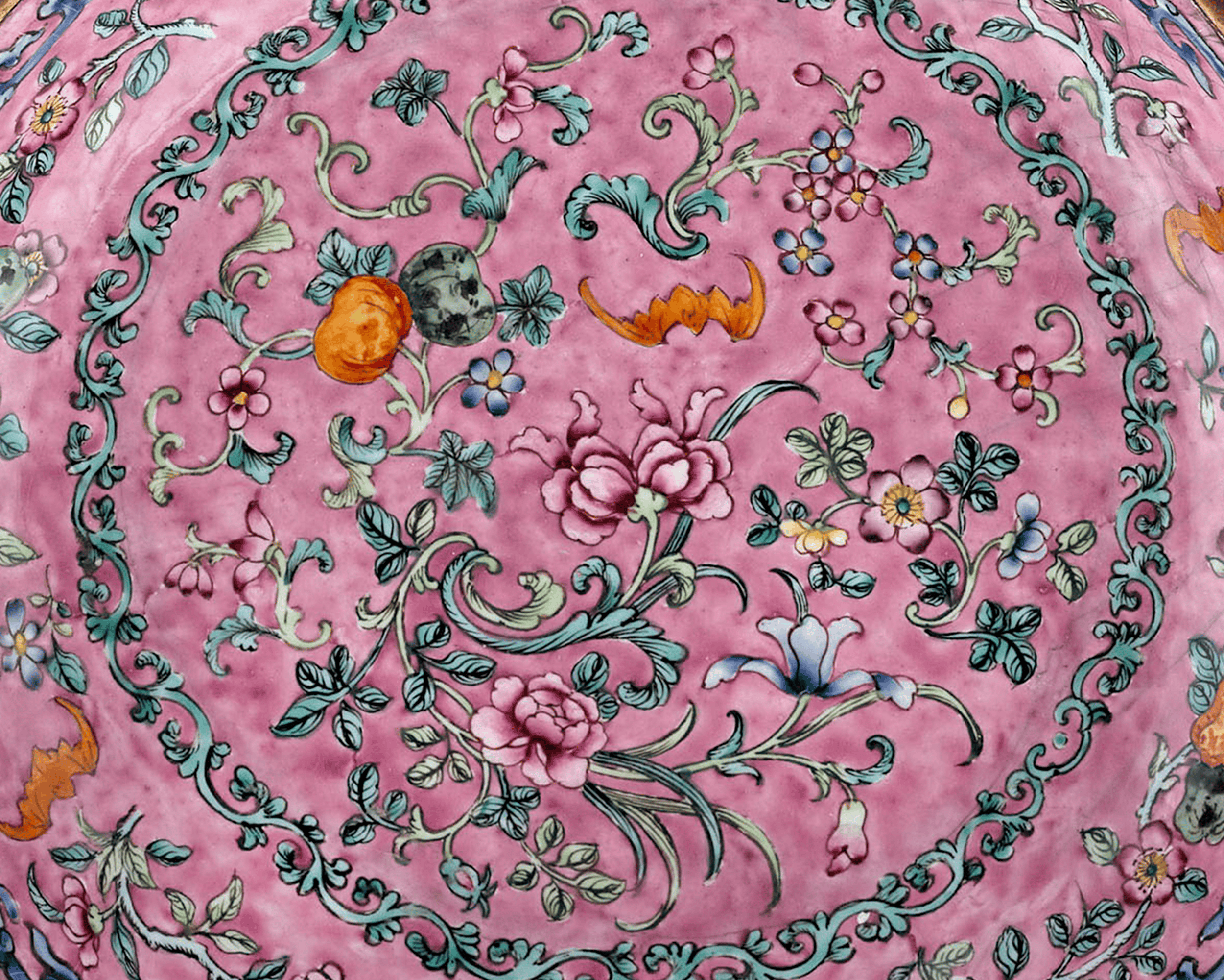 Chinese Canton Enamel Plate