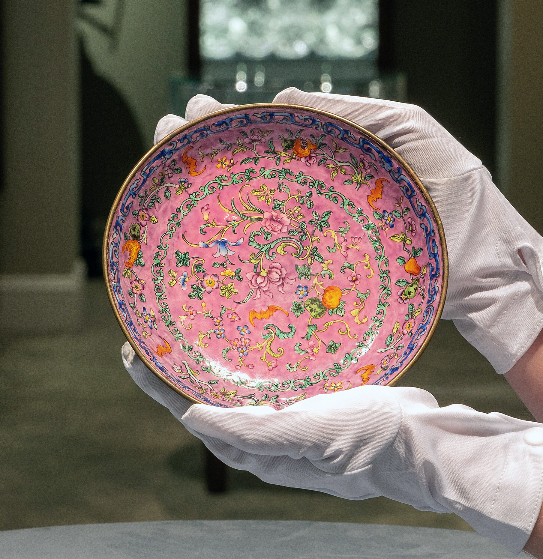 Chinese Canton Enamel Plate