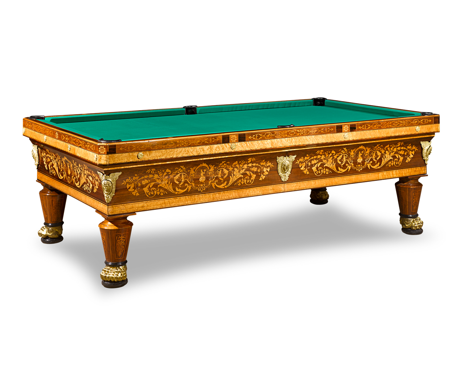 French Marquetry Billiard Table