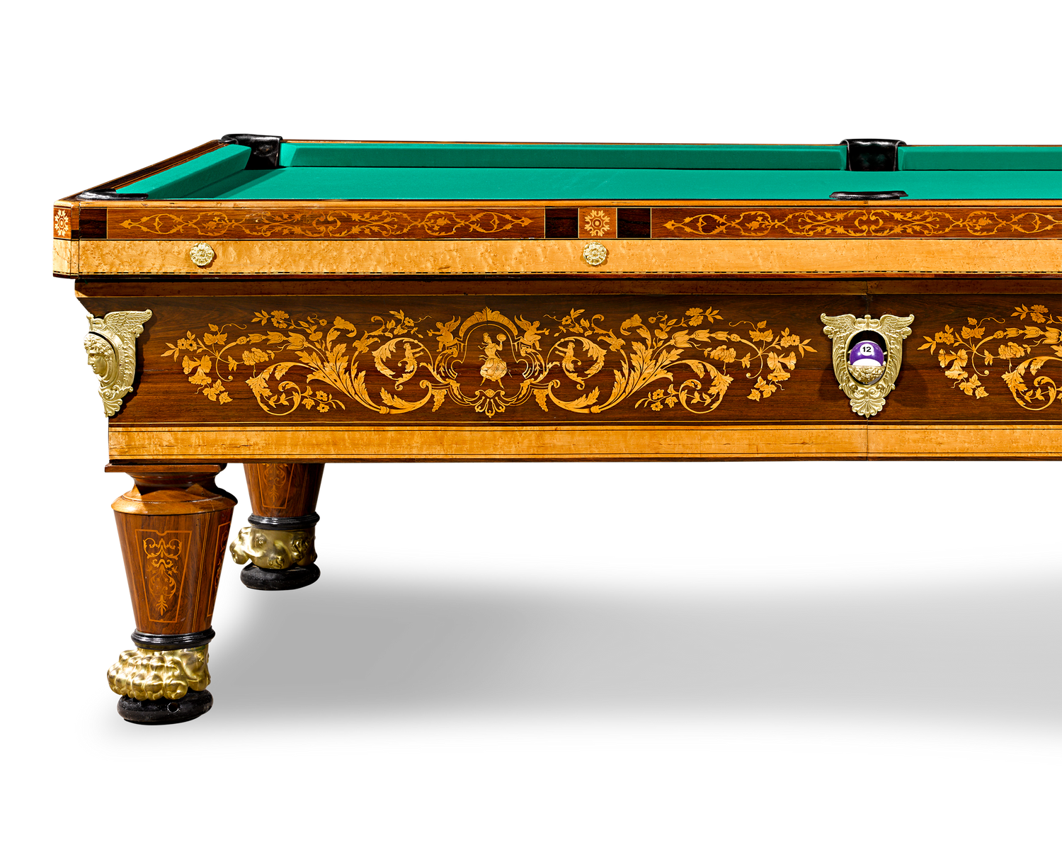 French Marquetry Billiard Table