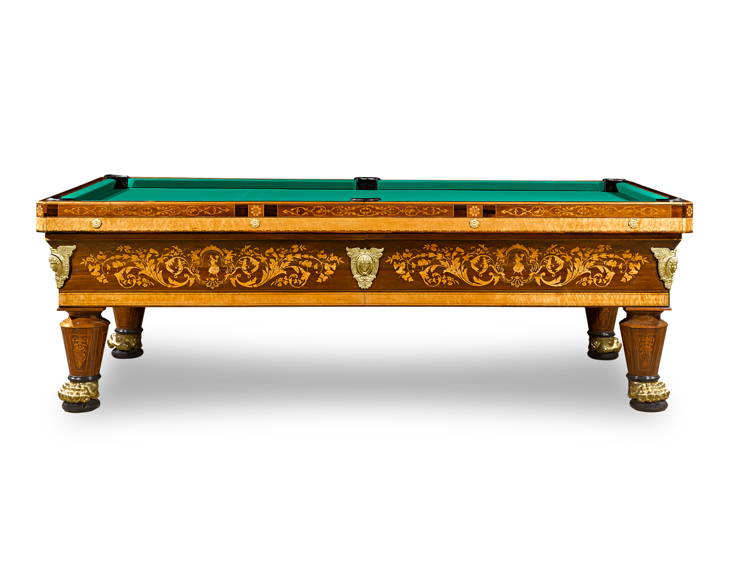 French Marquetry Billiard Table