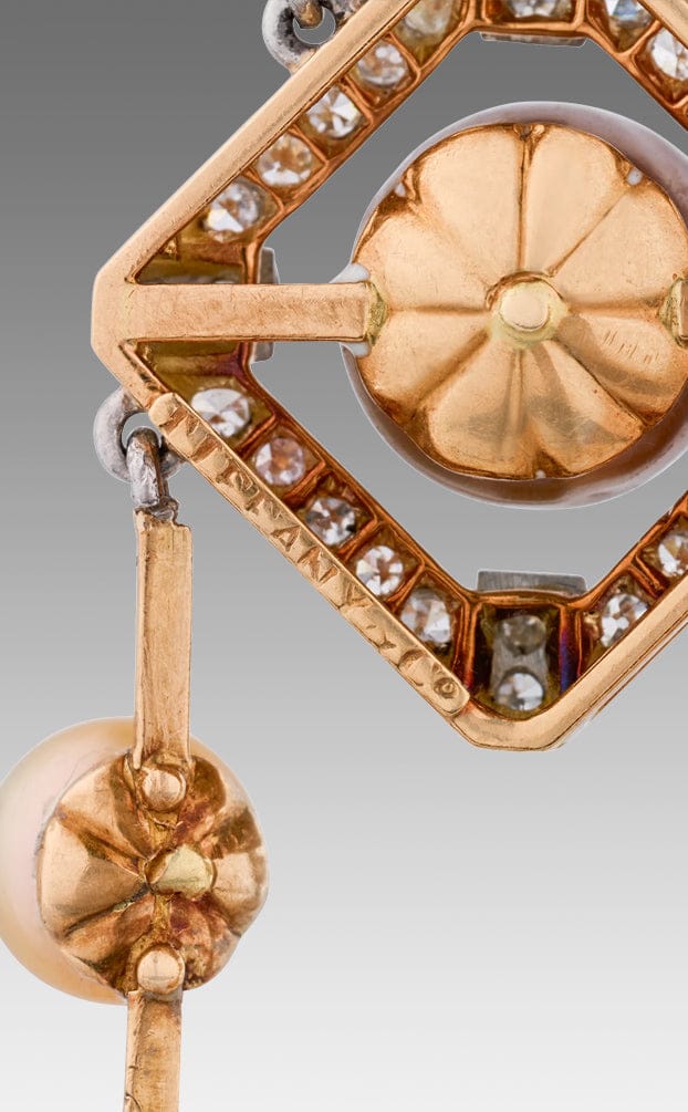 Tiffany & Co. Edwardian Natural Pearl and Sapphire Necklace