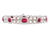 Ten untreated Burma rubies showcase their perfect pigeon-blood hue in this bracelet