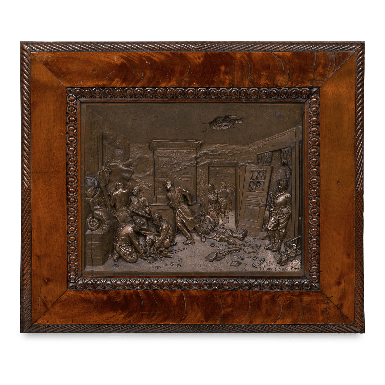 The Last Cartridge Bronze Plaque and Lithograph