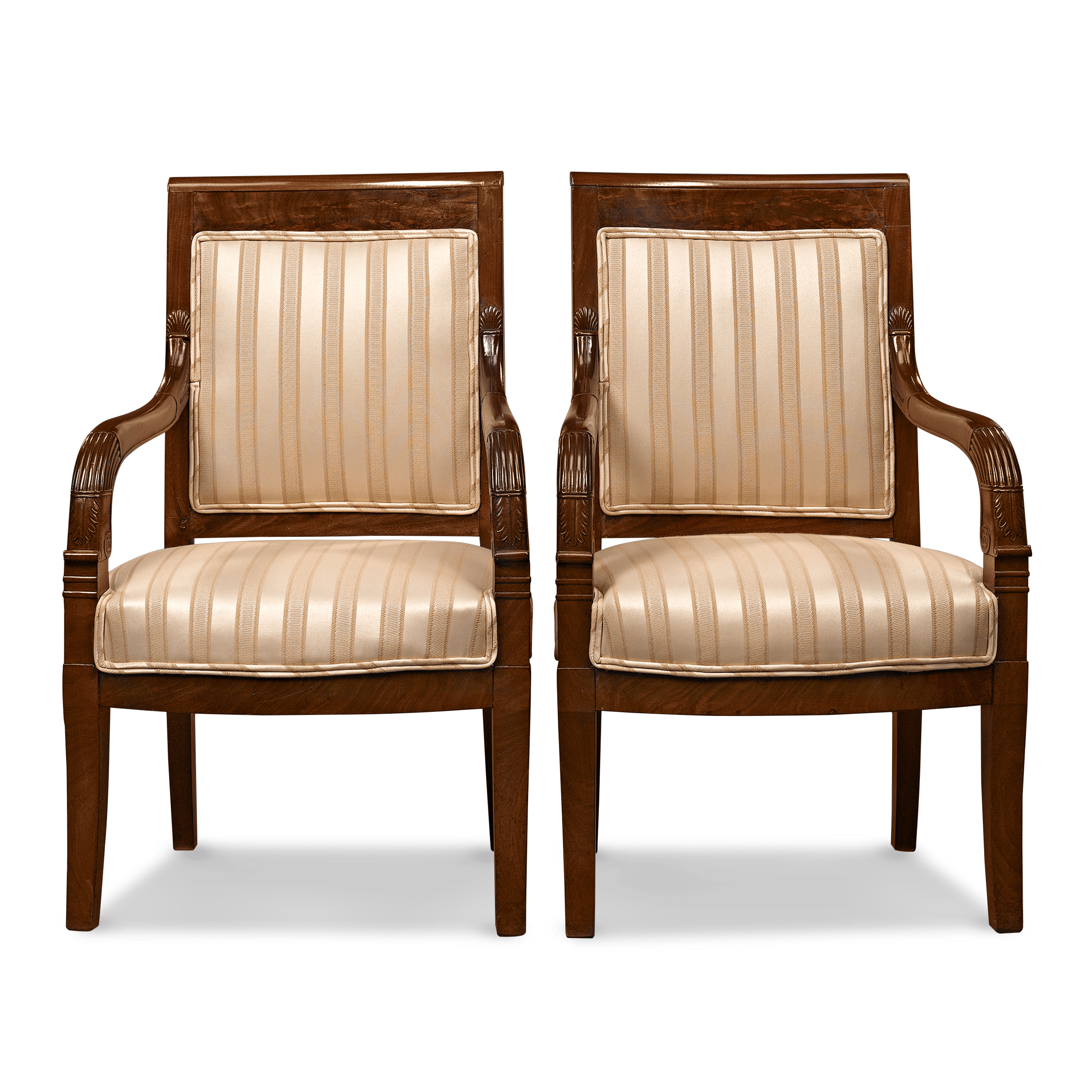 Directoire Upholstered Armchairs