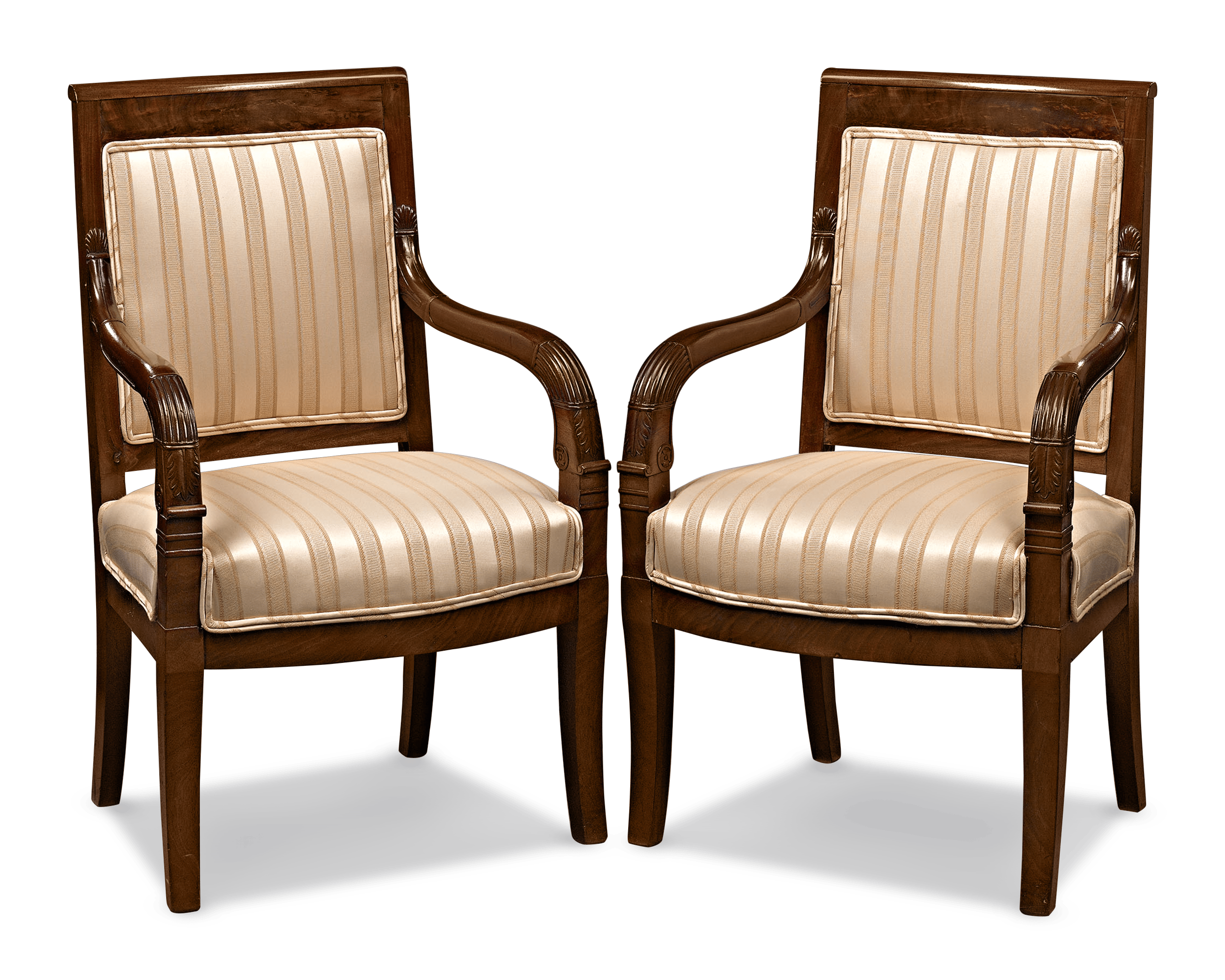 Directoire Upholstered Armchairs