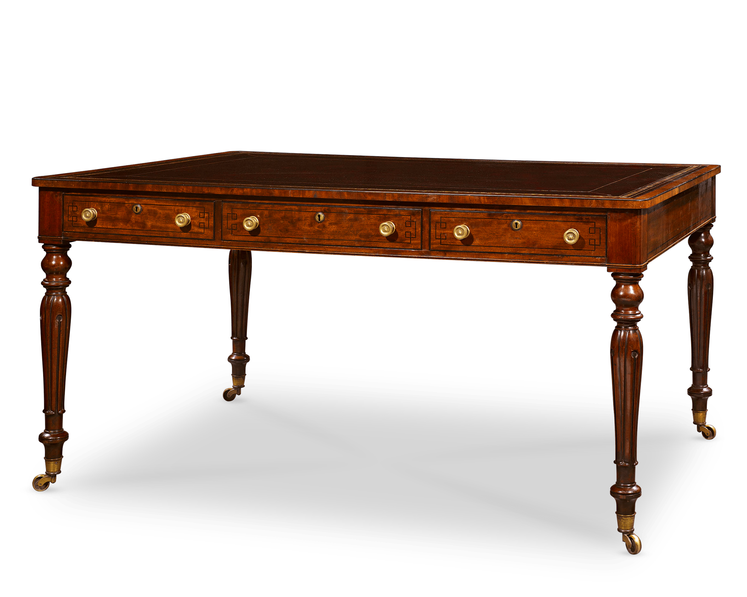 English Mahogany Writing Table