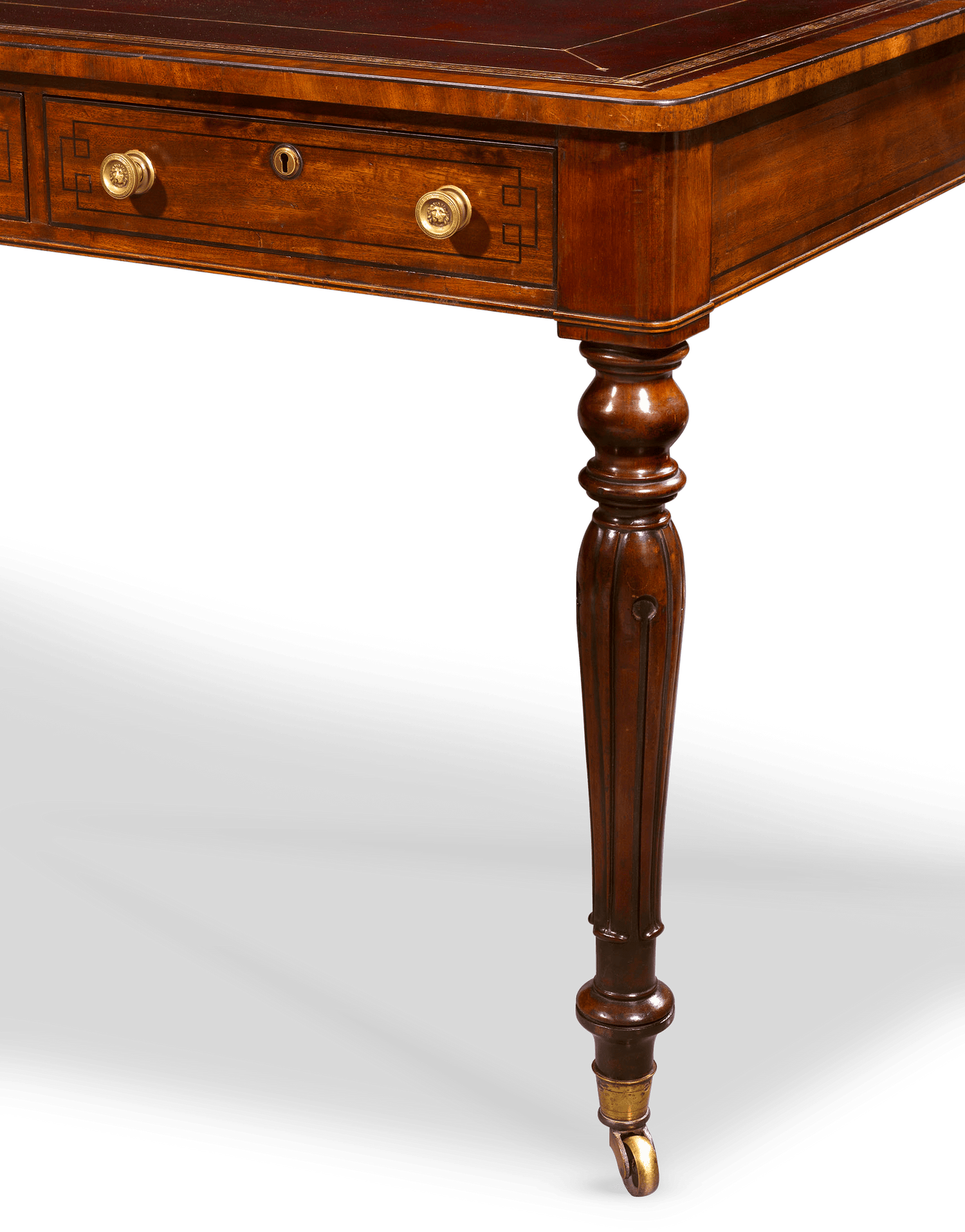 English Mahogany Writing Table