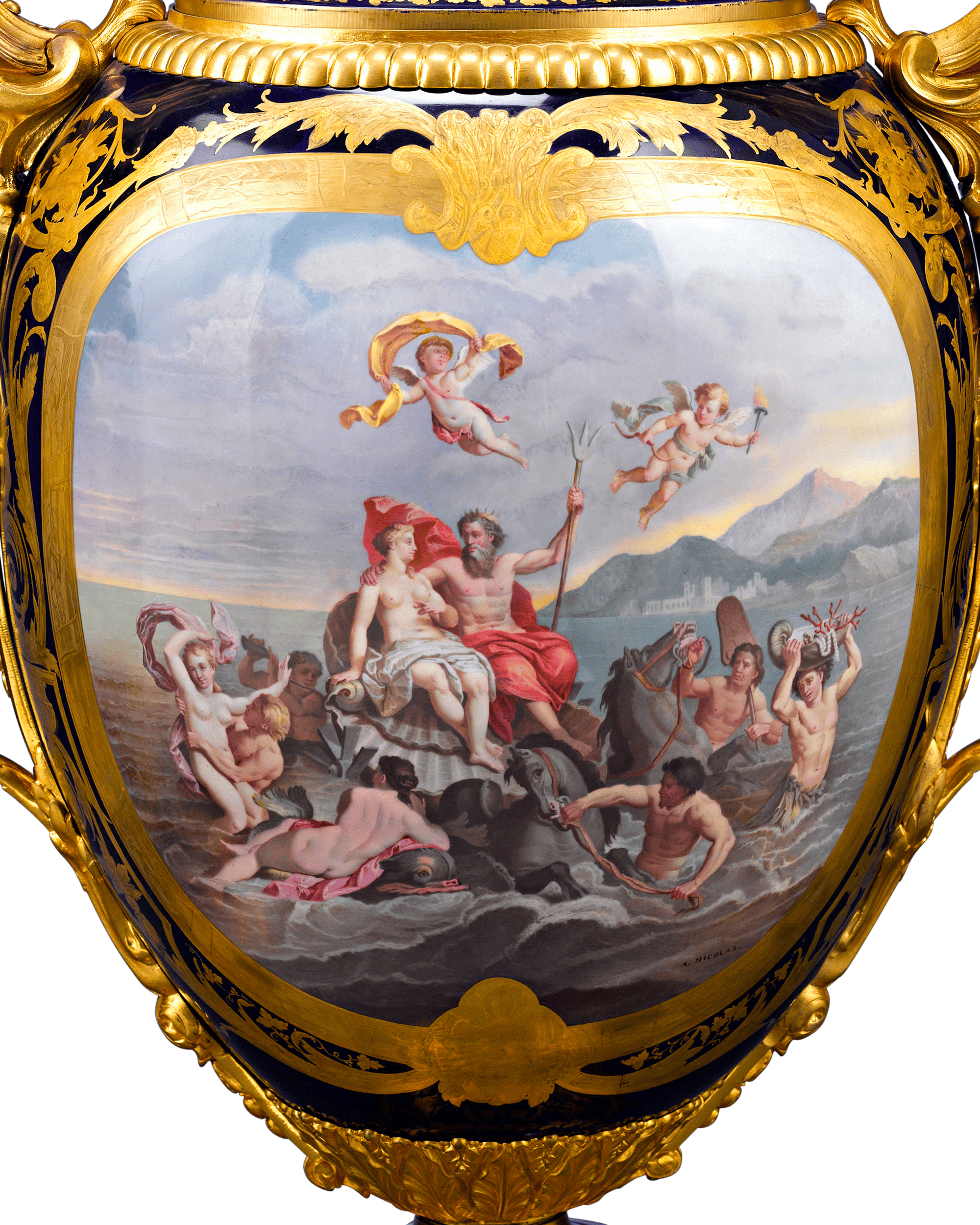 Sèvres Palace Porcelain Urns