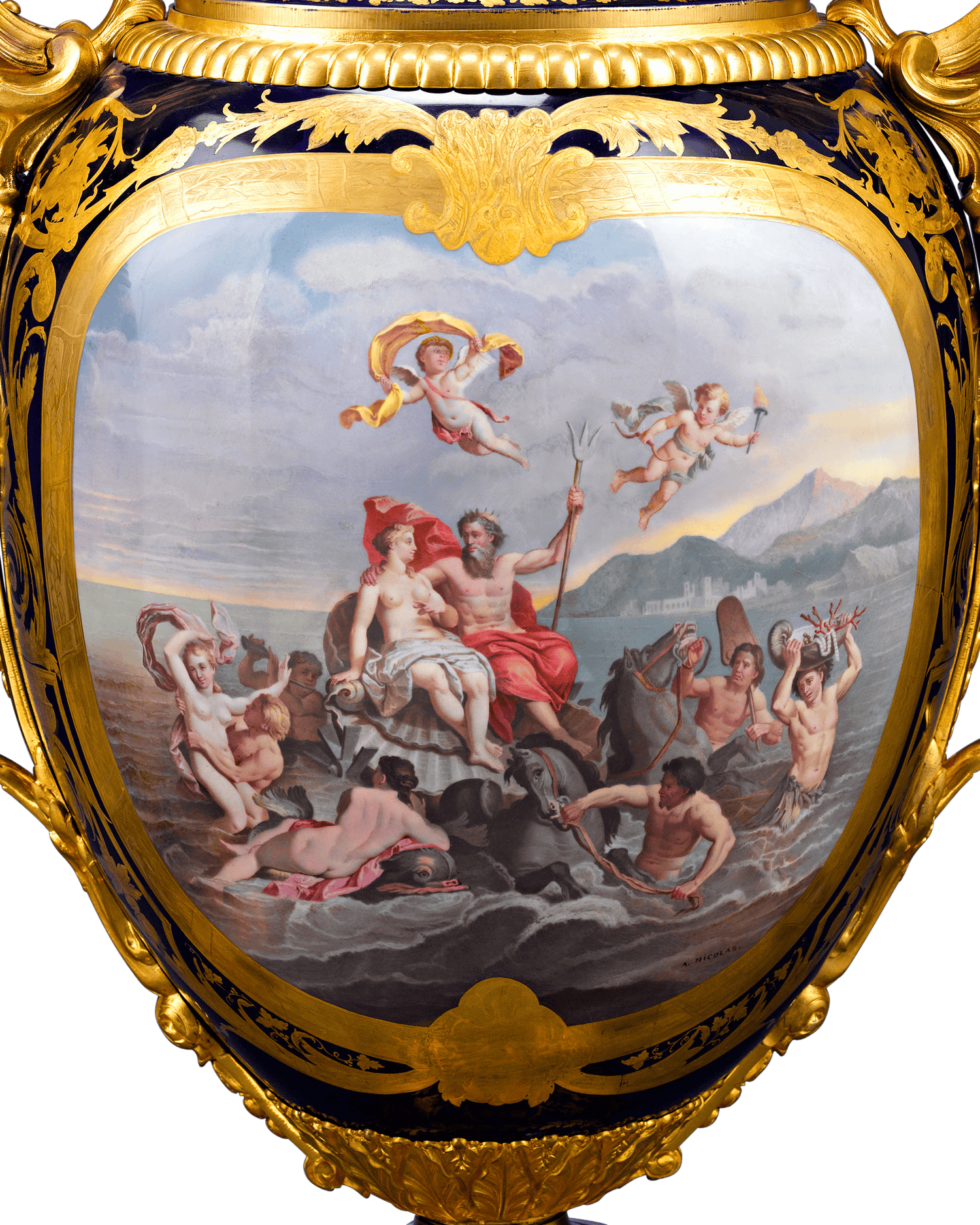 Sèvres Palace Porcelain Urns