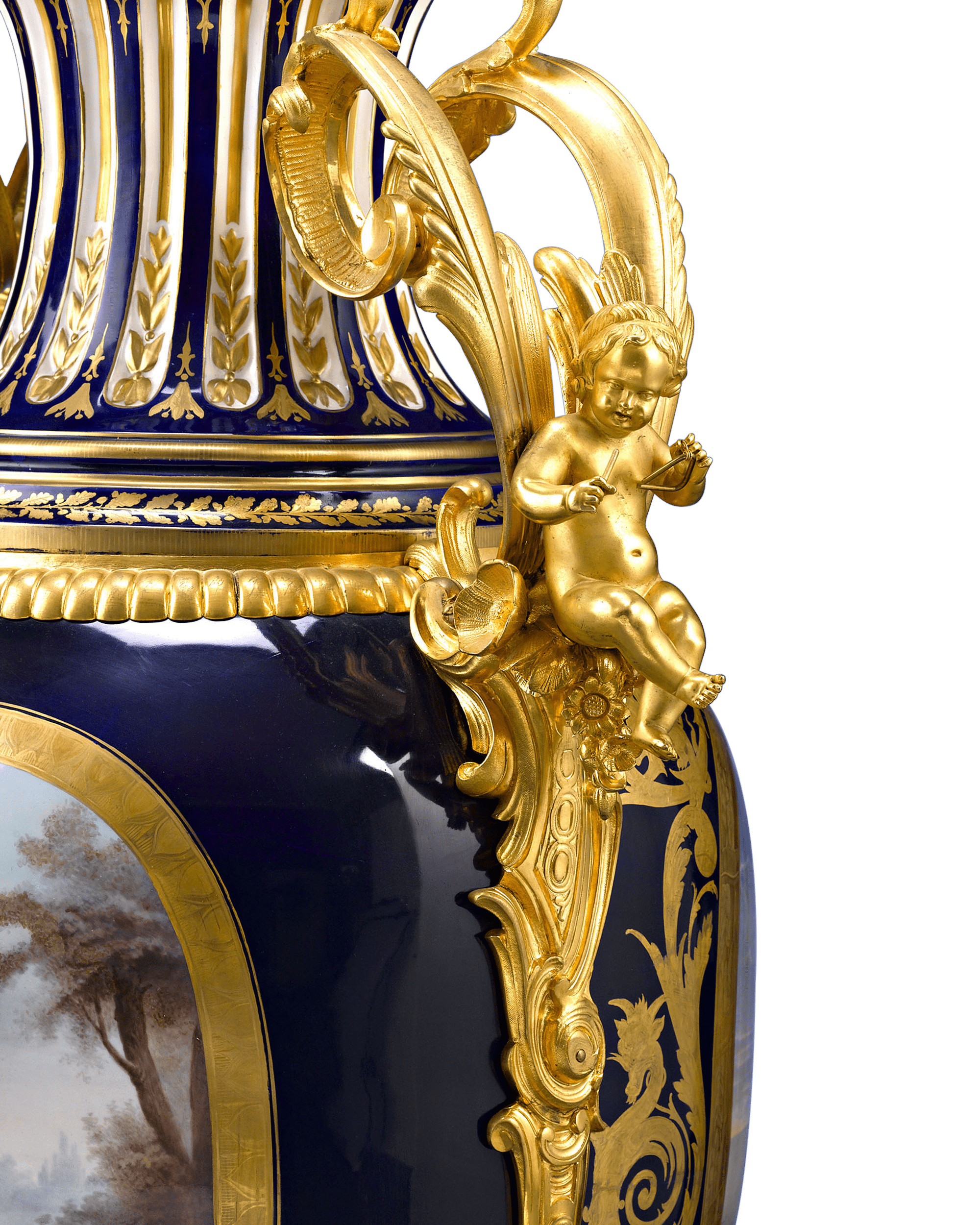 Sèvres Palace Porcelain Urns