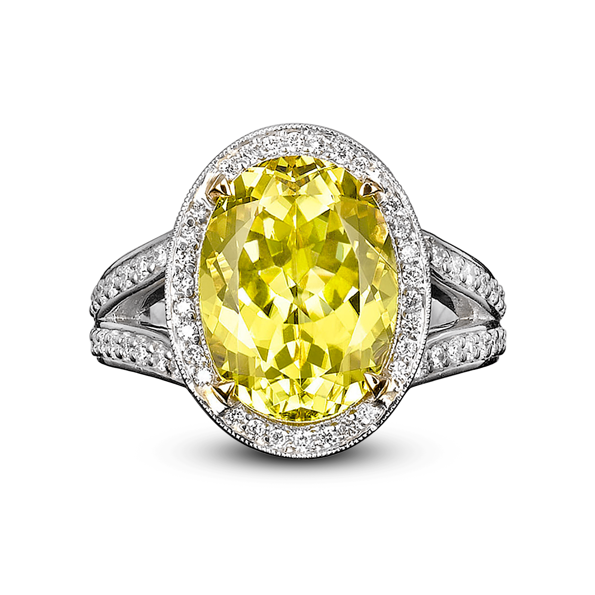 Canary Yellow Tourmaline Ring, 7.11 Carats