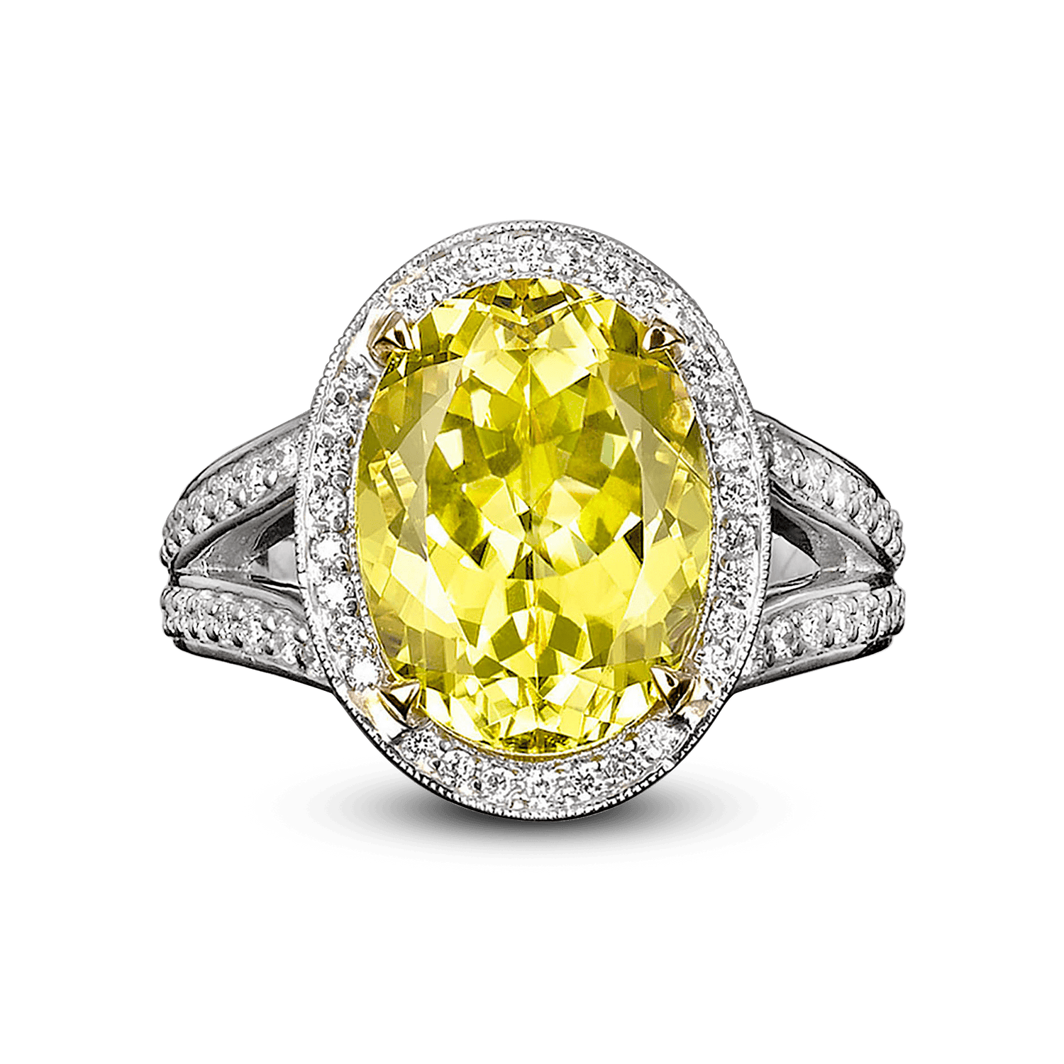 Canary Yellow Tourmaline Ring, 7.11 Carats