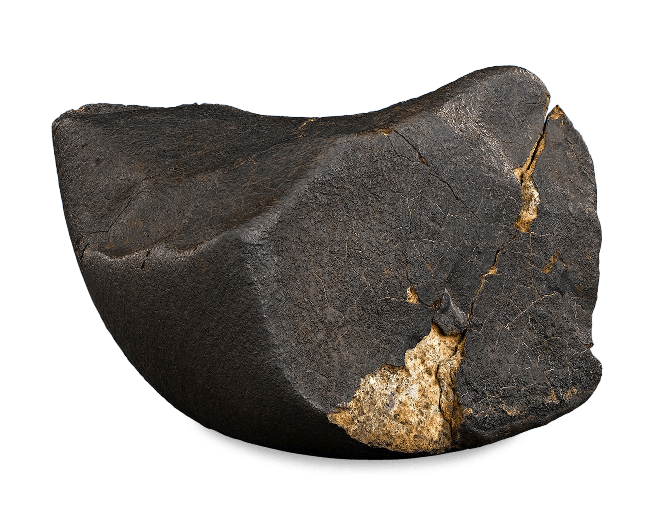 Oriented Nose Cone Chondrite Meteorite