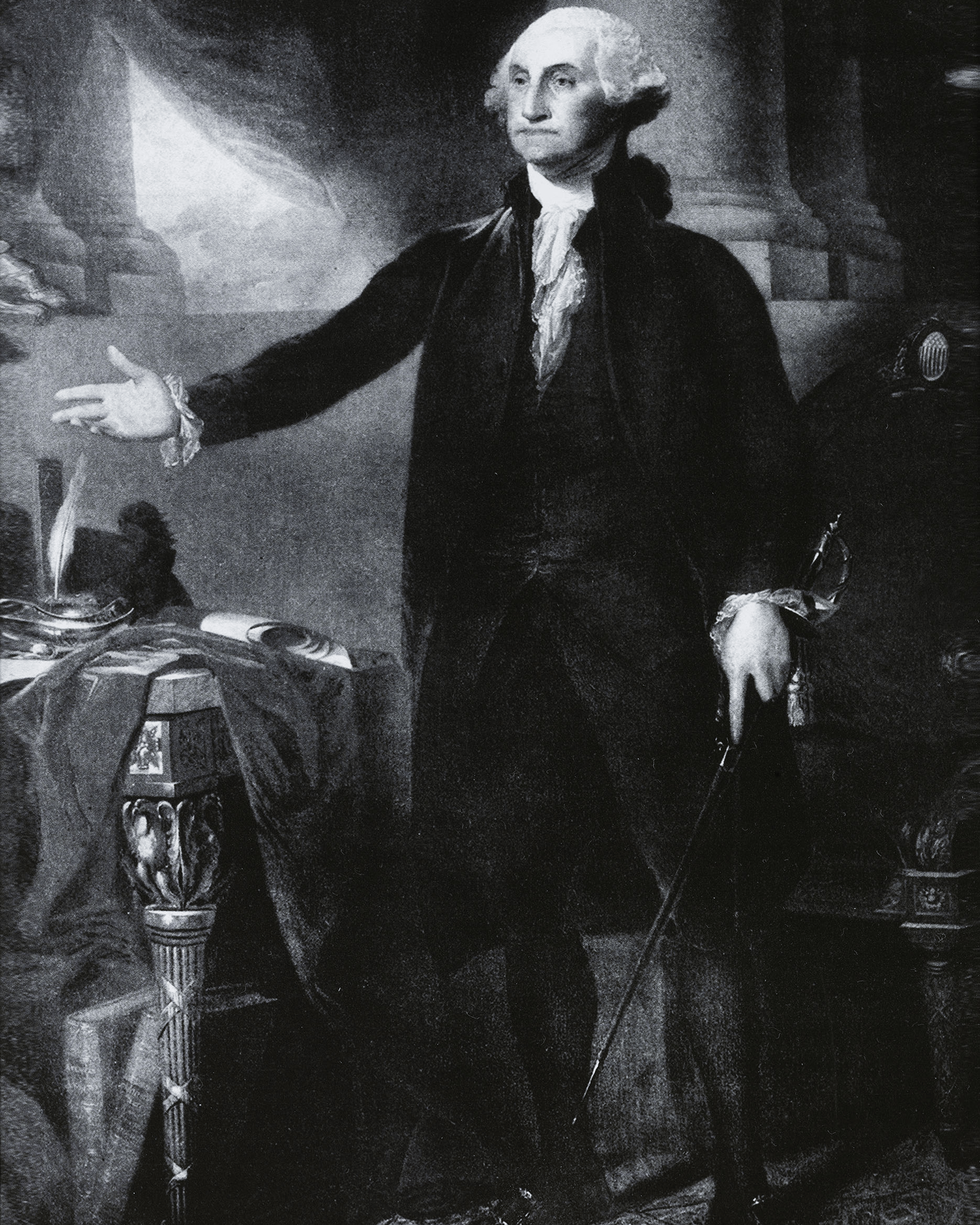 George Washington's Hair and Funerary Case Shavings