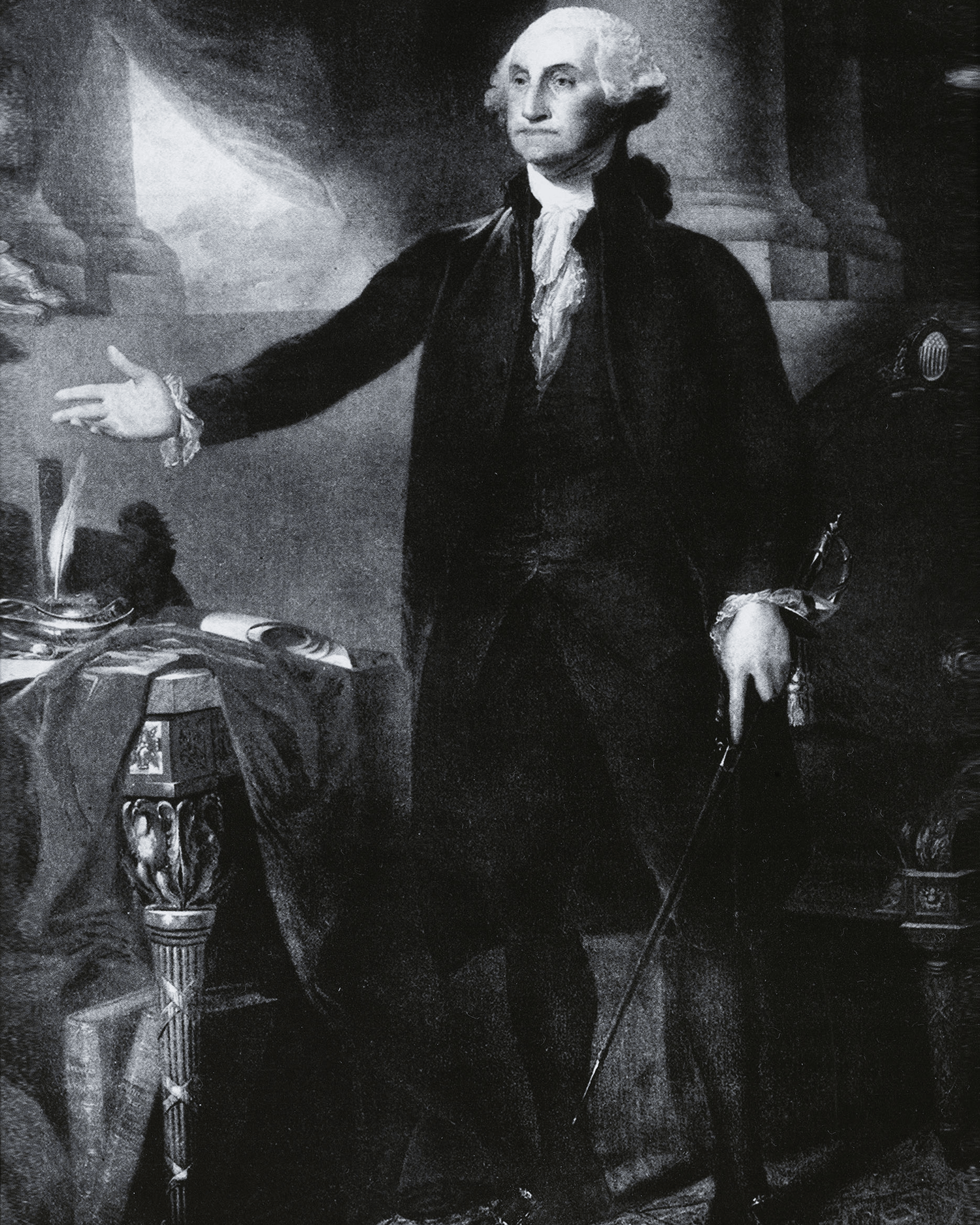 George Washington's Hair and Funerary Case Shavings