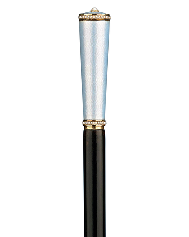 Fabergé Blue Cane with Pearls