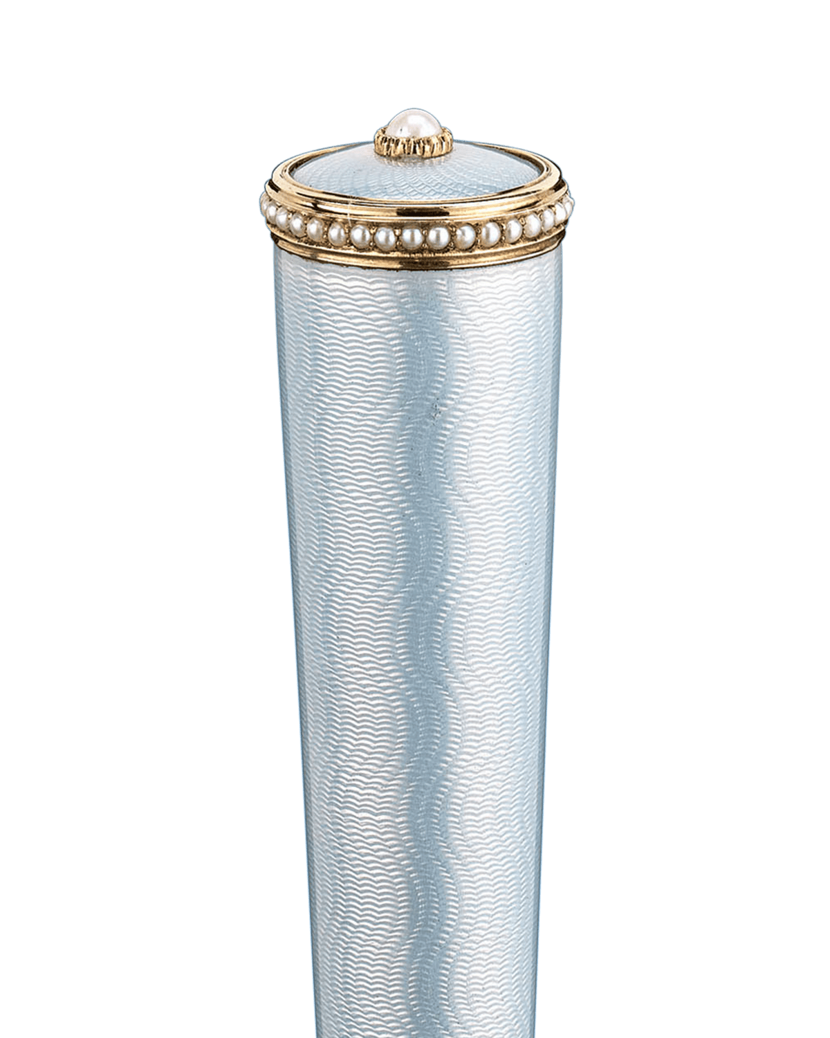 The maker's mark of legendary workmaster Henrik Wigström are struck on the gold collar
