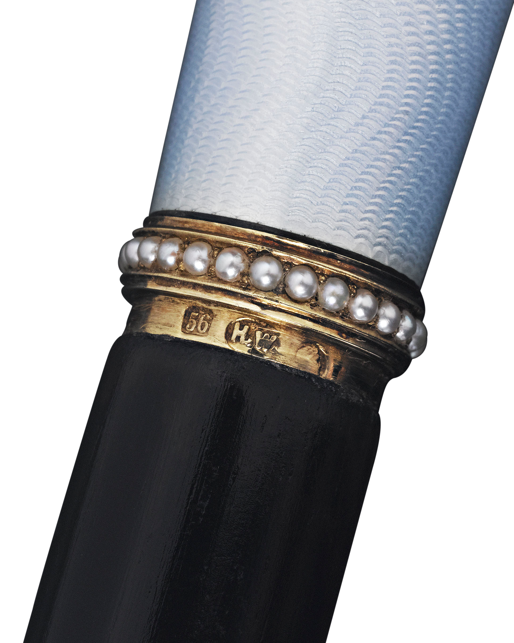 Fabergé Blue Cane with Pearls