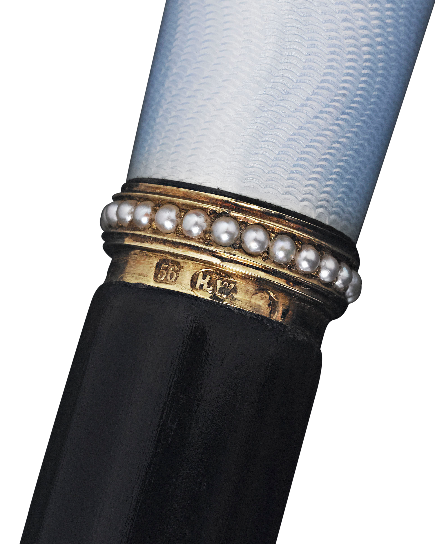 Fabergé Blue Cane with Pearls