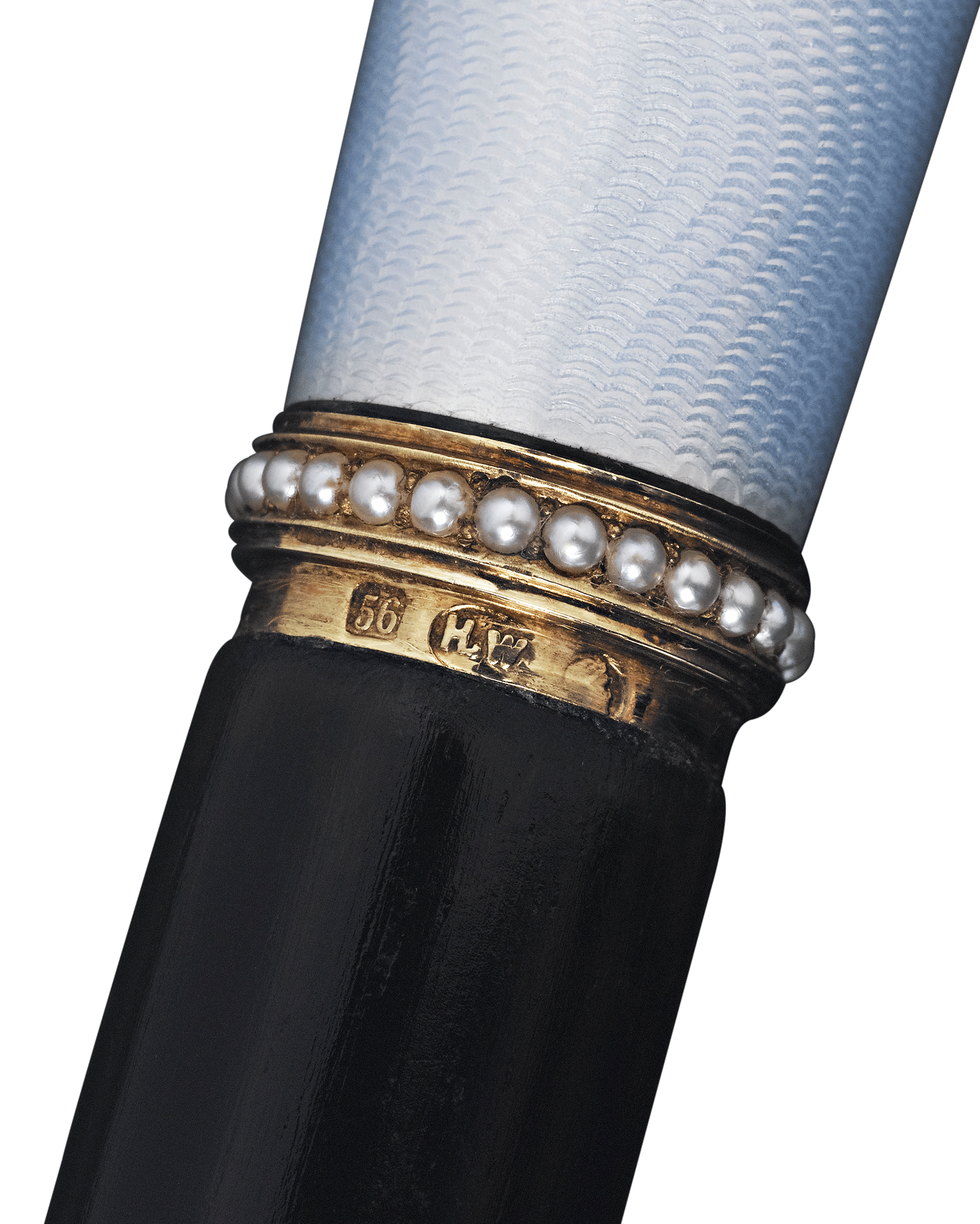 Fabergé Blue Cane with Pearls