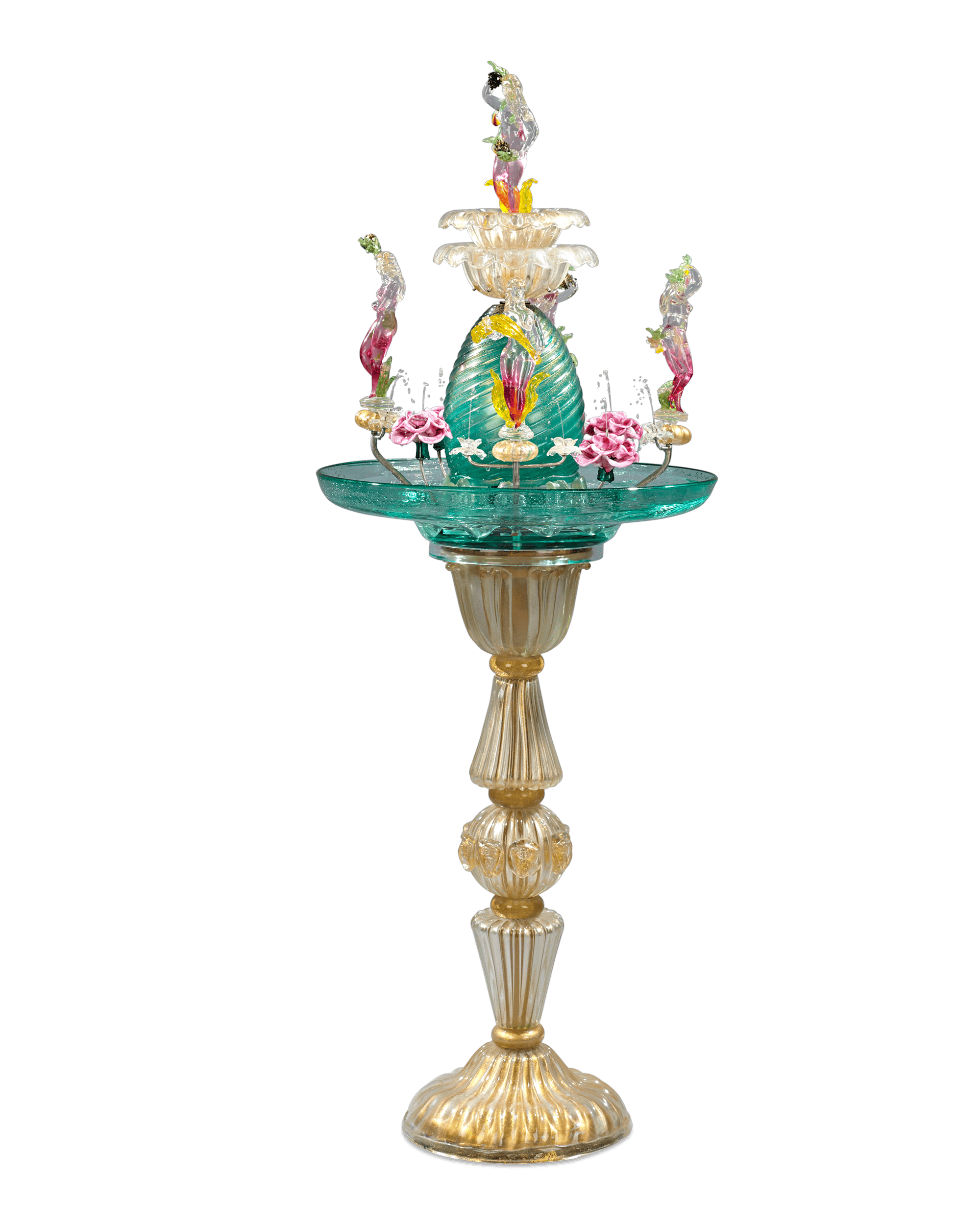Murano Venetian Glass Water Fountain