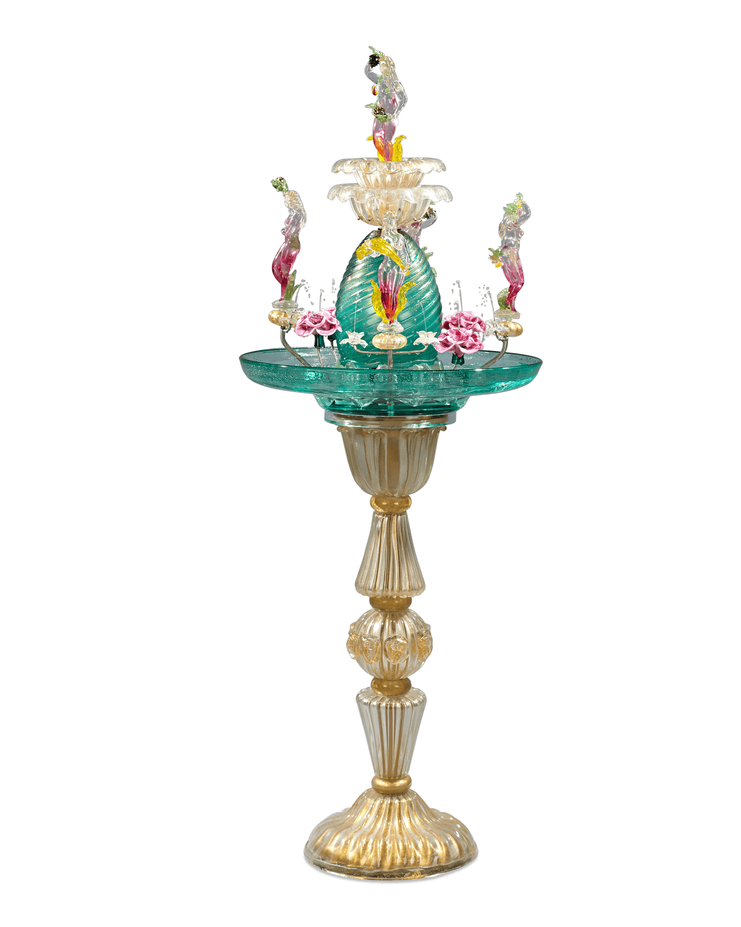 Murano Venetian Glass Water Fountain