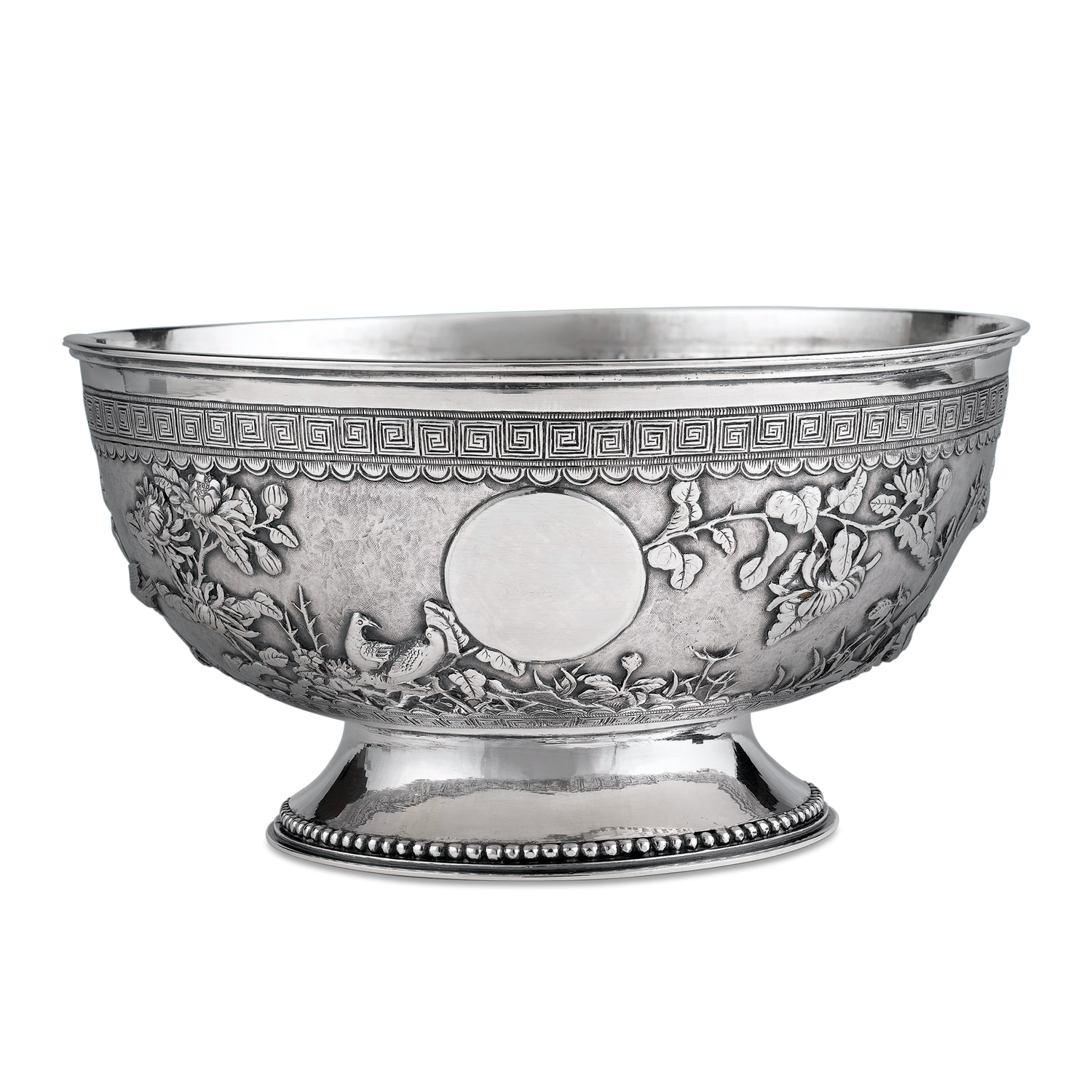 Chinese Export Silver Bowl 