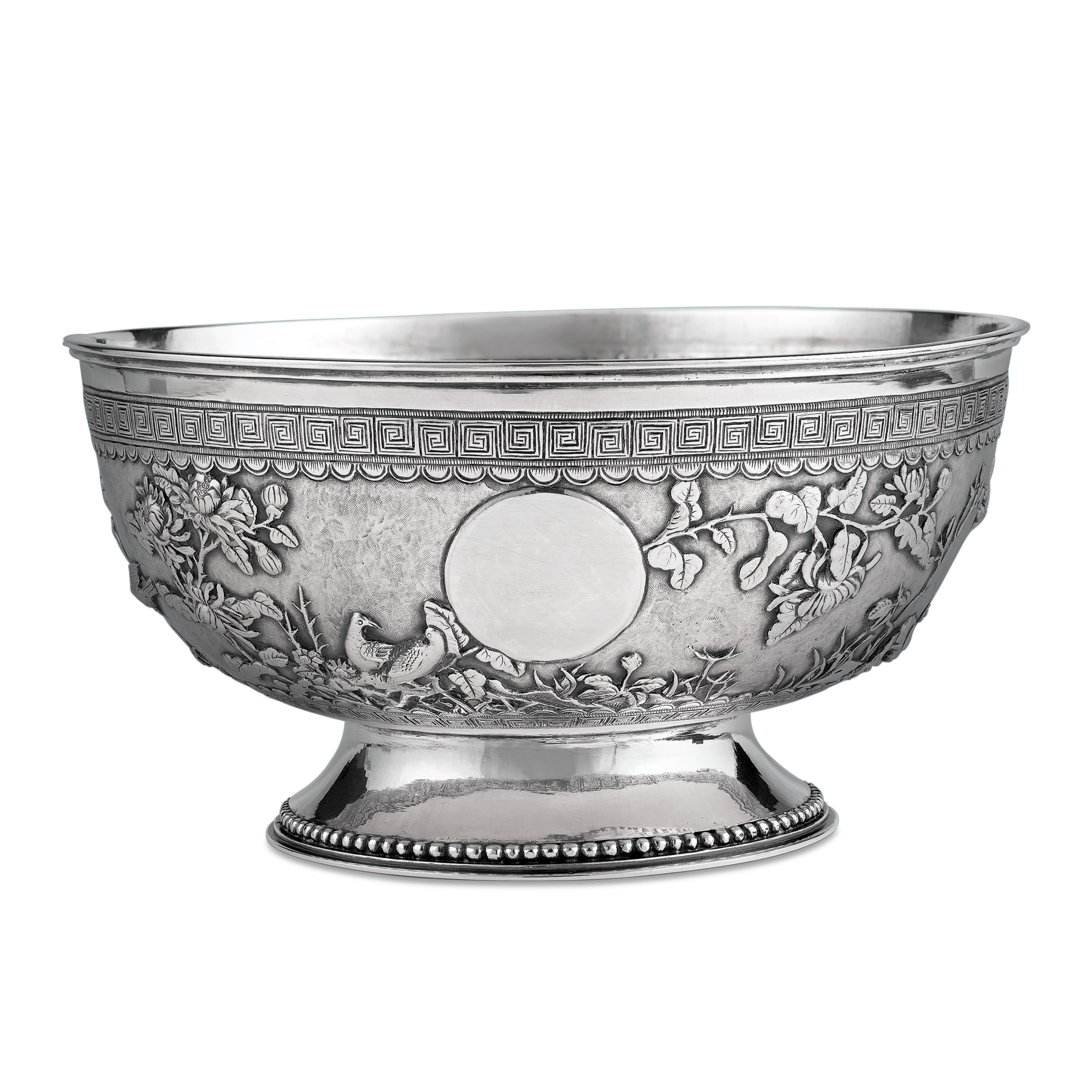 Chinese Export Silver Bowl 