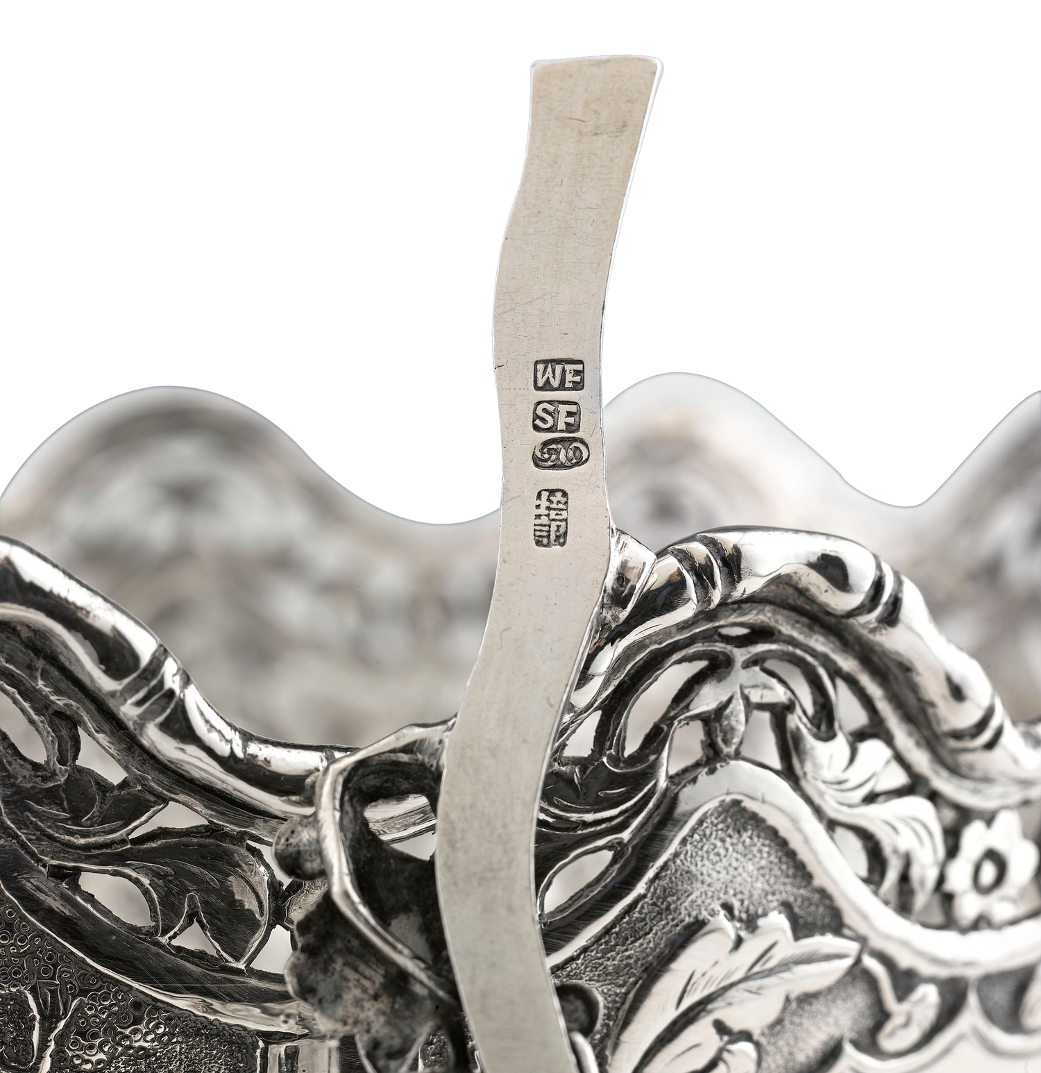 Chinese Export Silver Bowl and Spoon