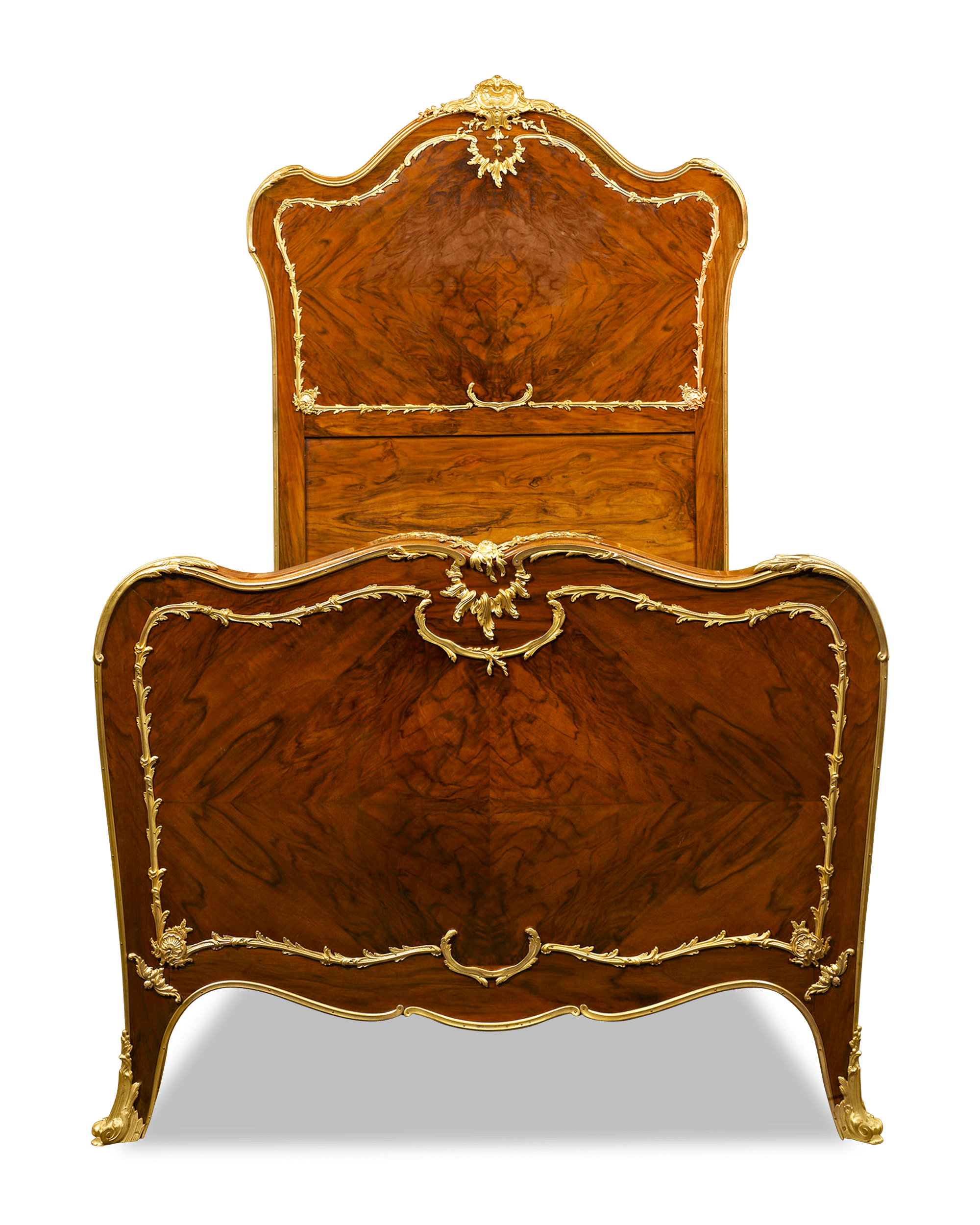 The mahogany displays an elegant grain and rich patina