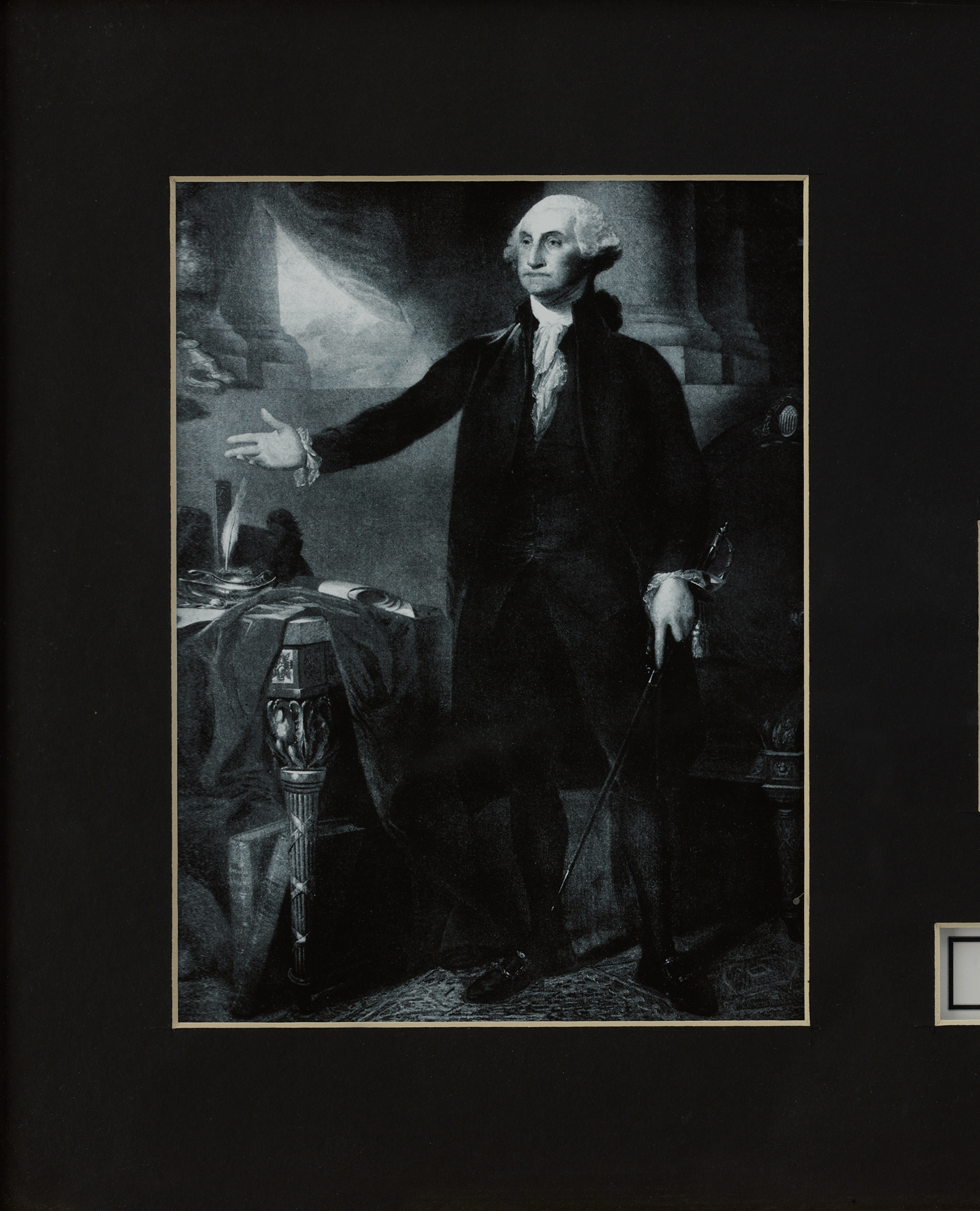 George Washington's Hair and Funerary Case Shavings