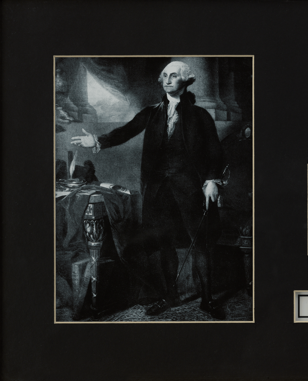 George Washington's Hair and Funerary Case Shavings