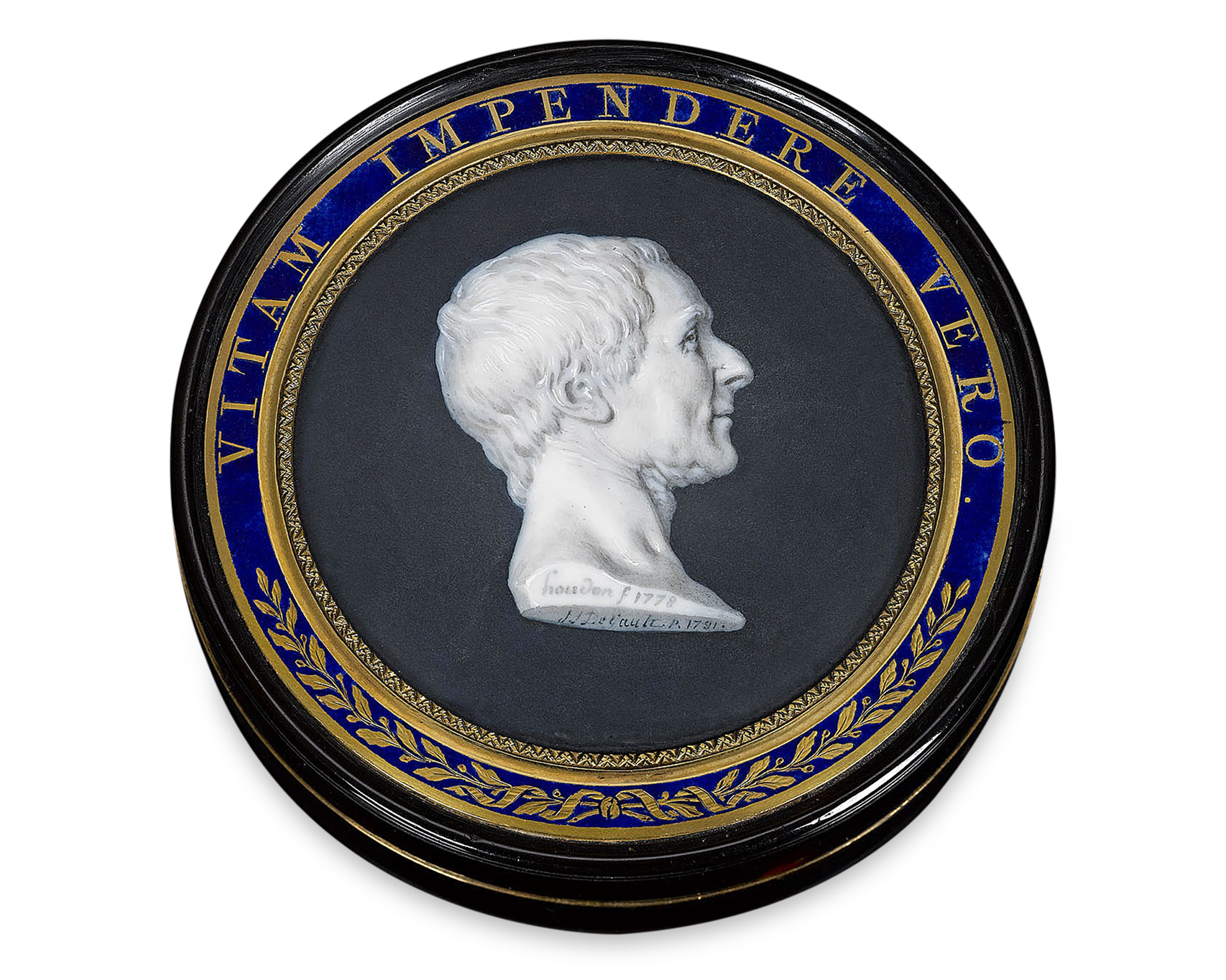 Montesquieu Portrait Tortoiseshell Snuff Box