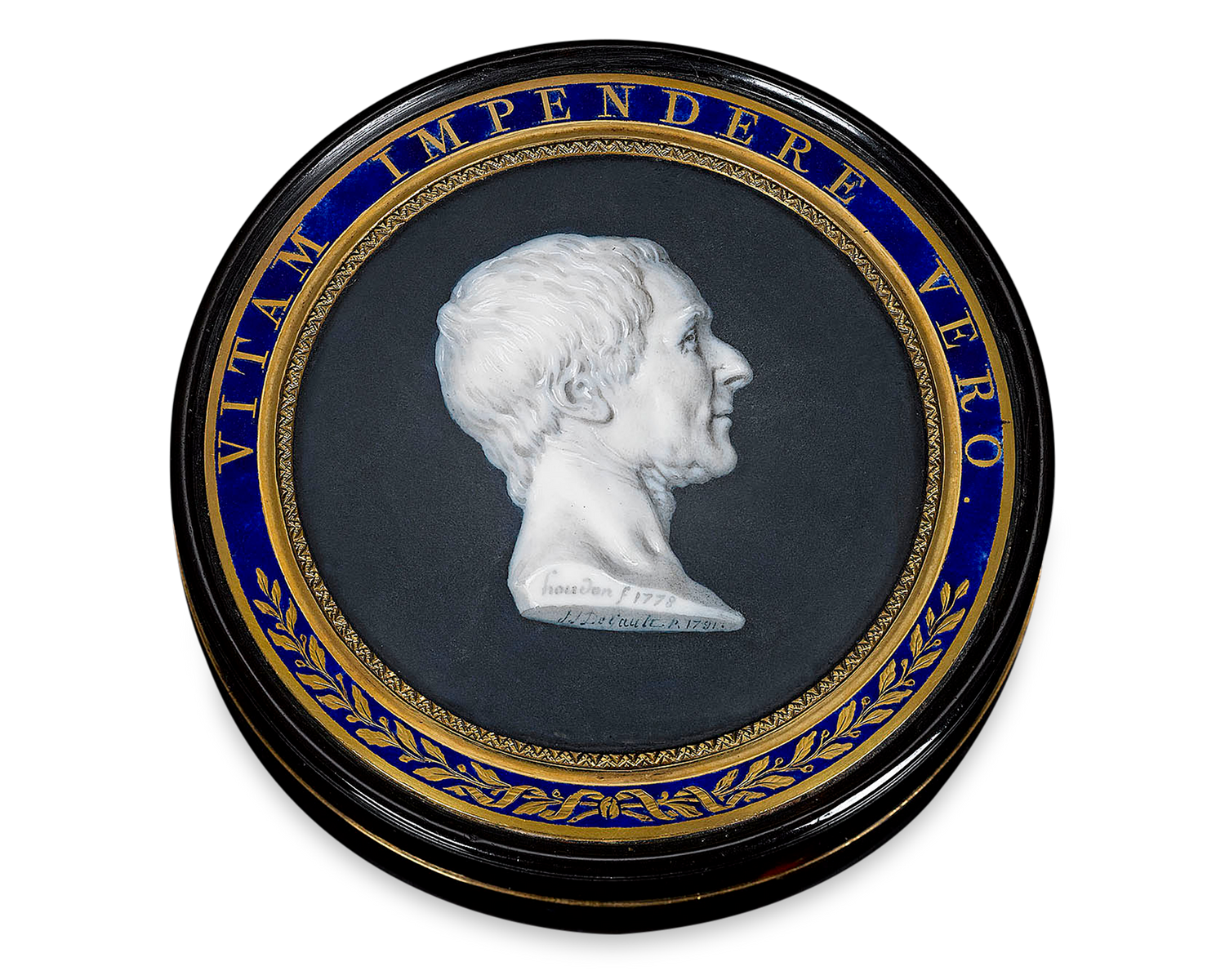 Montesquieu Portrait Tortoiseshell Snuff Box