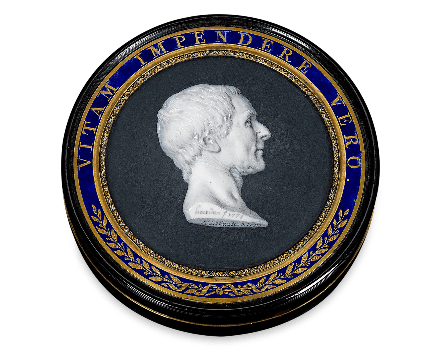 Montesquieu Portrait Tortoiseshell Snuff Box