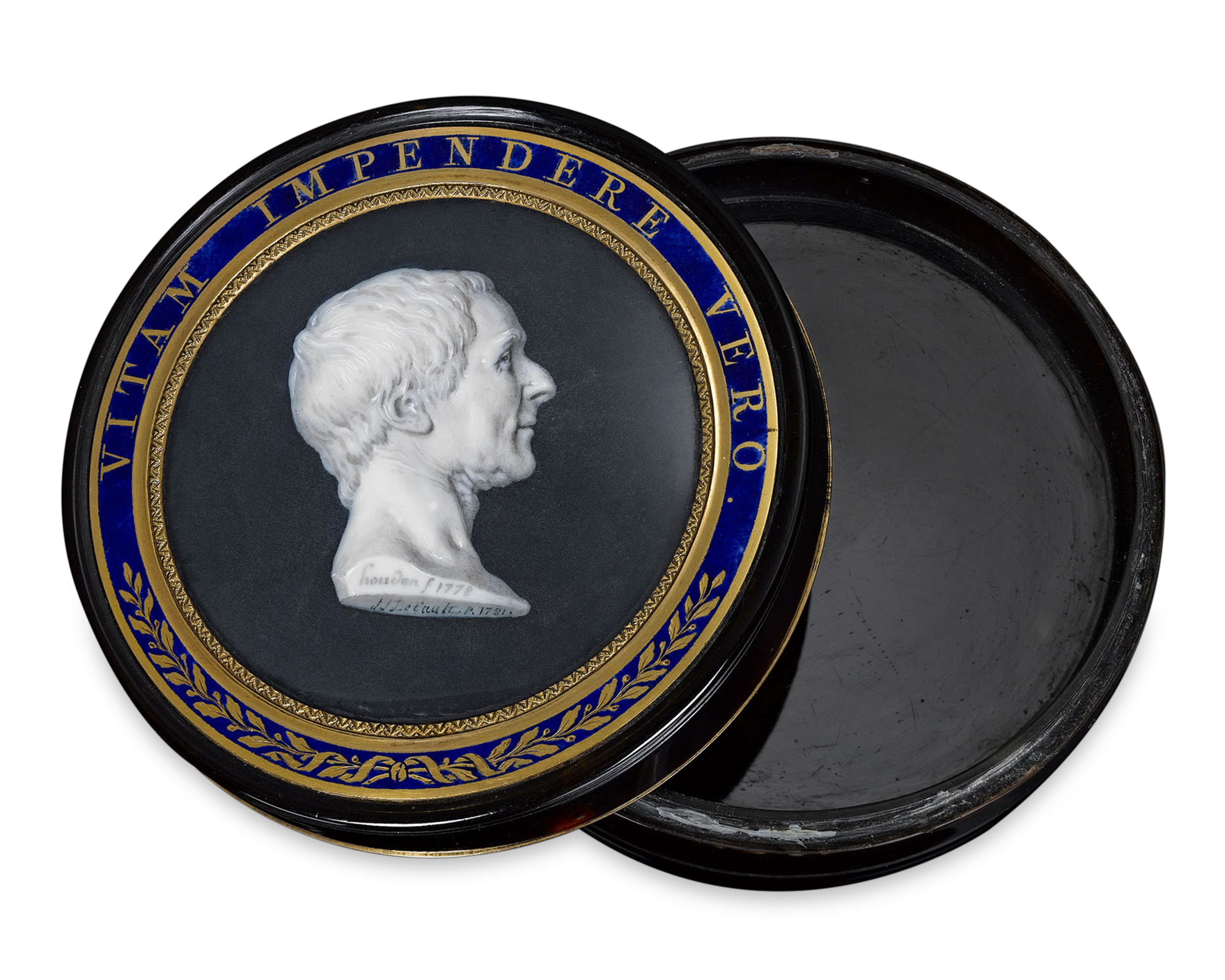 Montesquieu Portrait Tortoiseshell Snuff Box