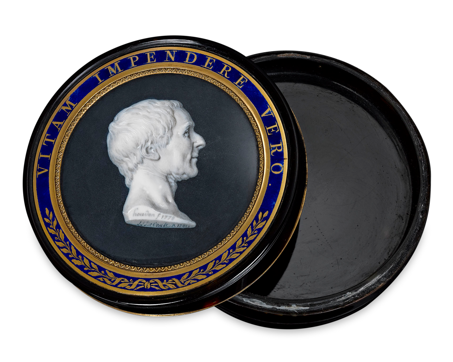 Montesquieu Portrait Tortoiseshell Snuff Box