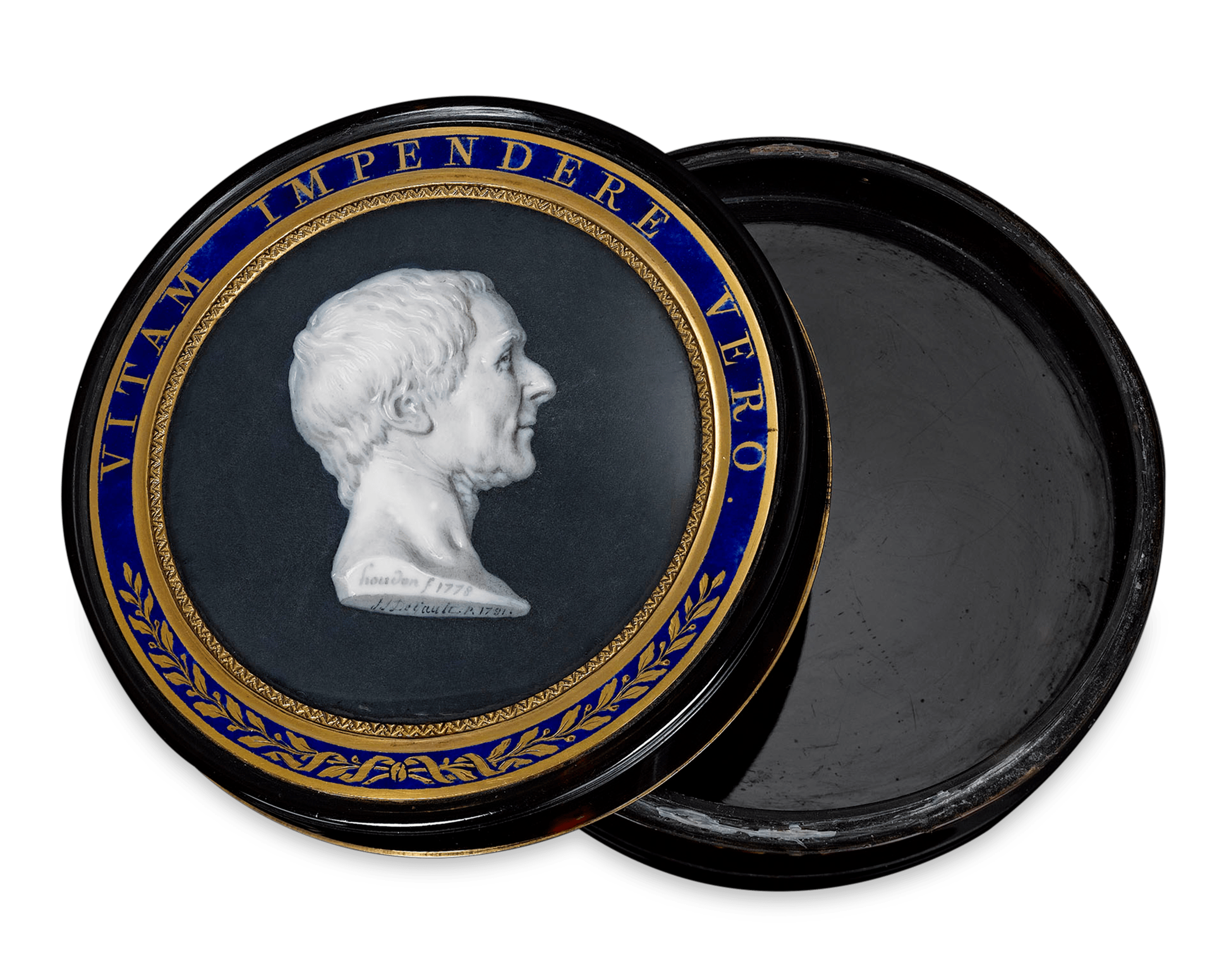 Montesquieu Portrait Tortoiseshell Snuff Box