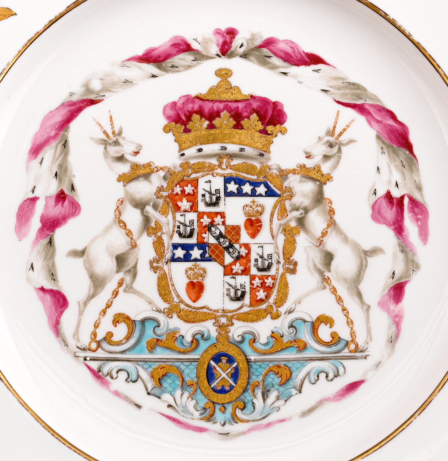 Each beautifully crafted piece features the Duke of Hamilton coat of arms