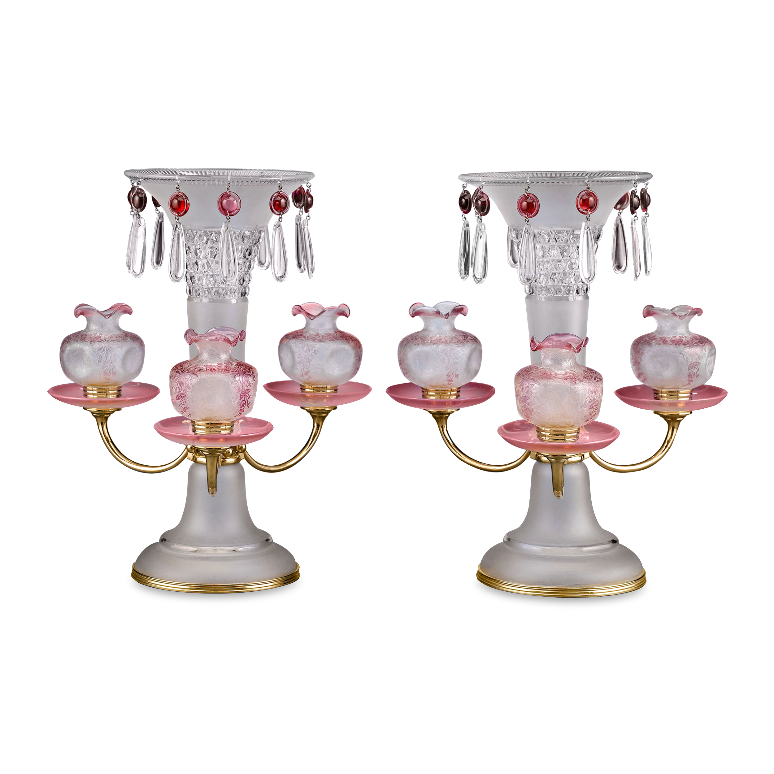 Baccarat Art Nouveau Centerpieces