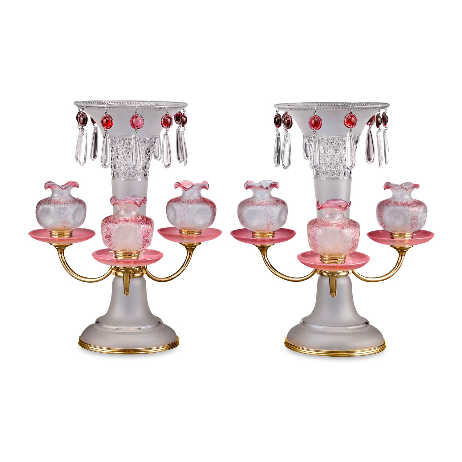 Baccarat Art Nouveau Centerpieces