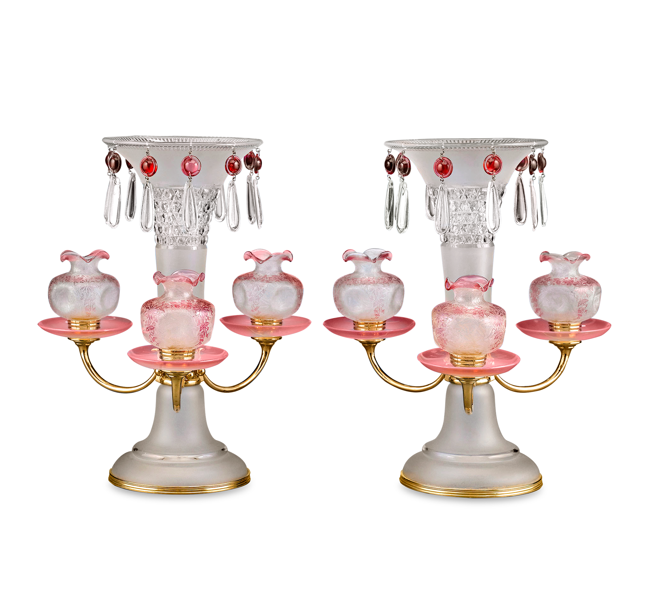 Baccarat Art Nouveau Centerpieces