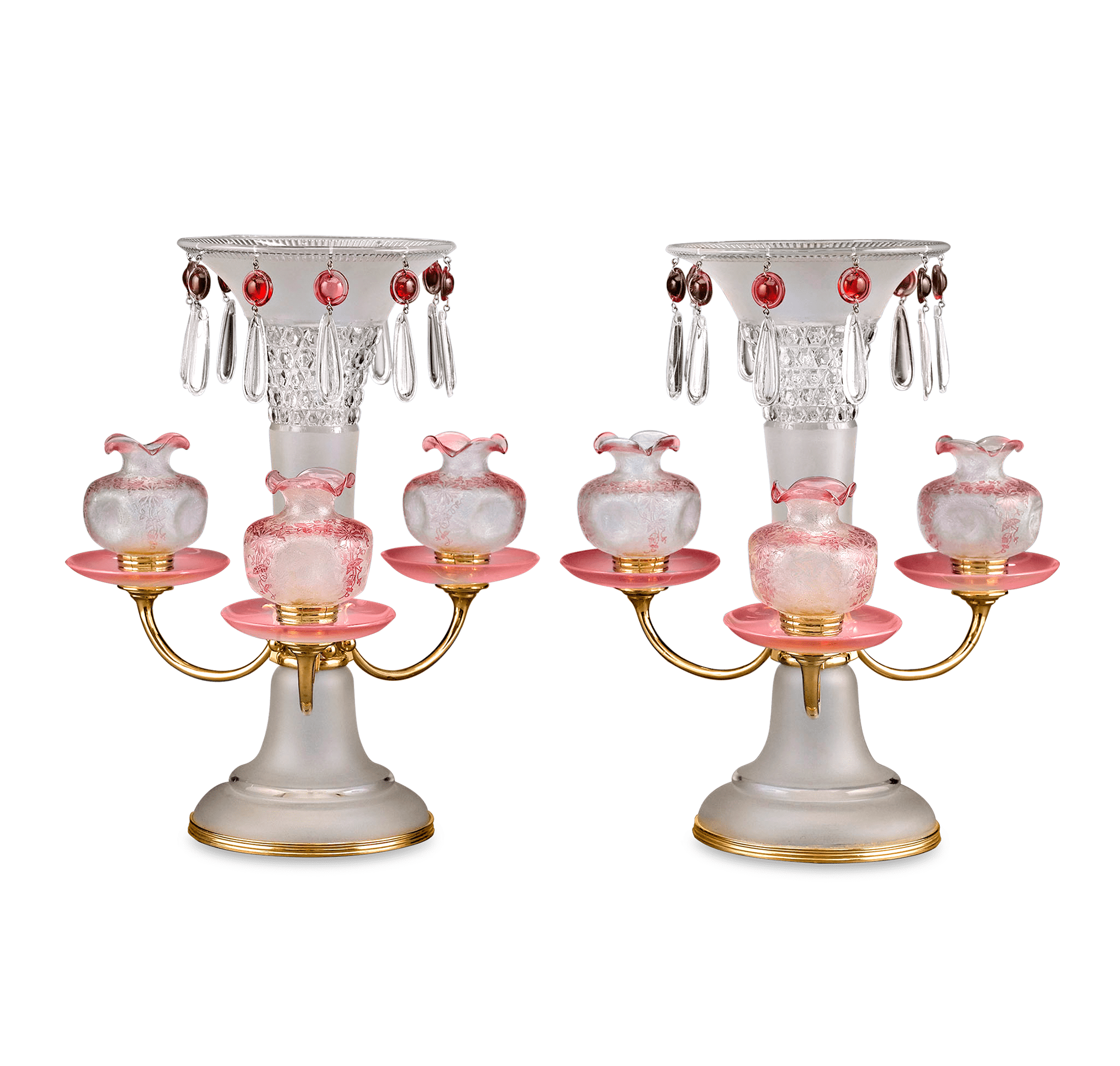 Baccarat Art Nouveau Centerpieces