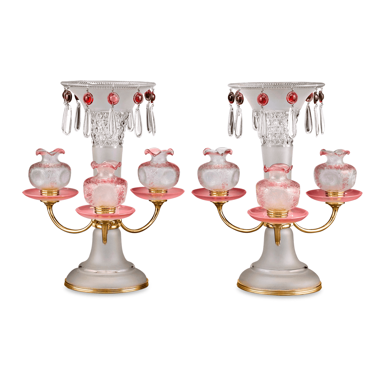 Baccarat Art Nouveau Centerpieces