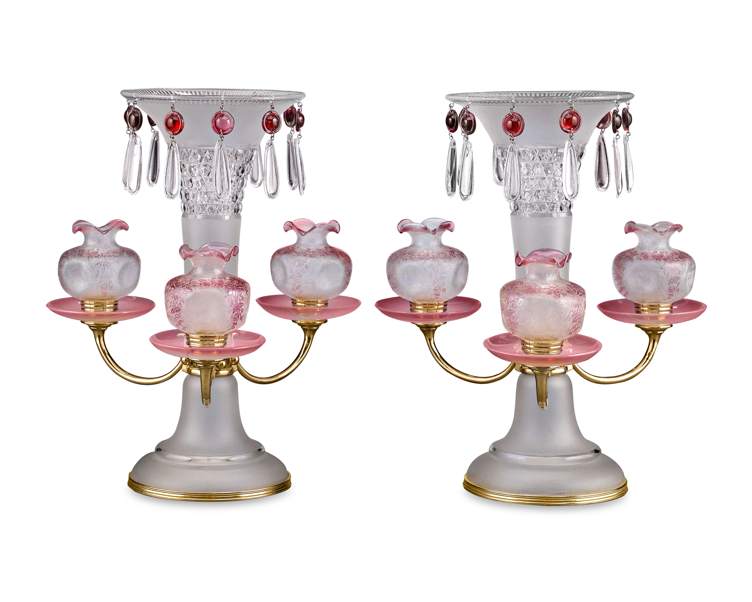 Baccarat Art Nouveau Centerpieces